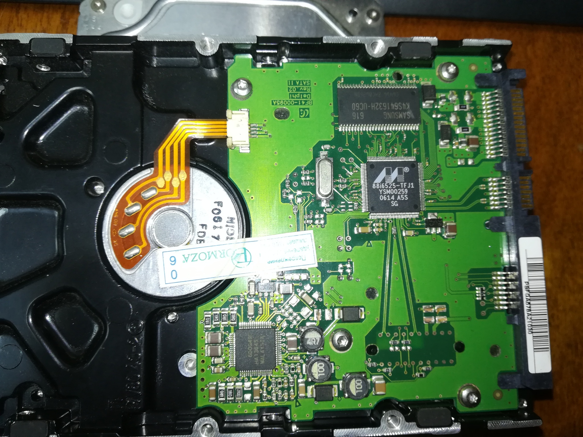 Help identifying missing Samsung HD160JJ HDD board components - HDD Repair, Printed circuit board, Samsung, Longpost