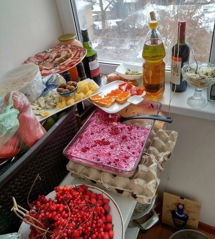 New Year's Eve - New Year, Breakfast, Feast, Longpost, The photo, Holidays