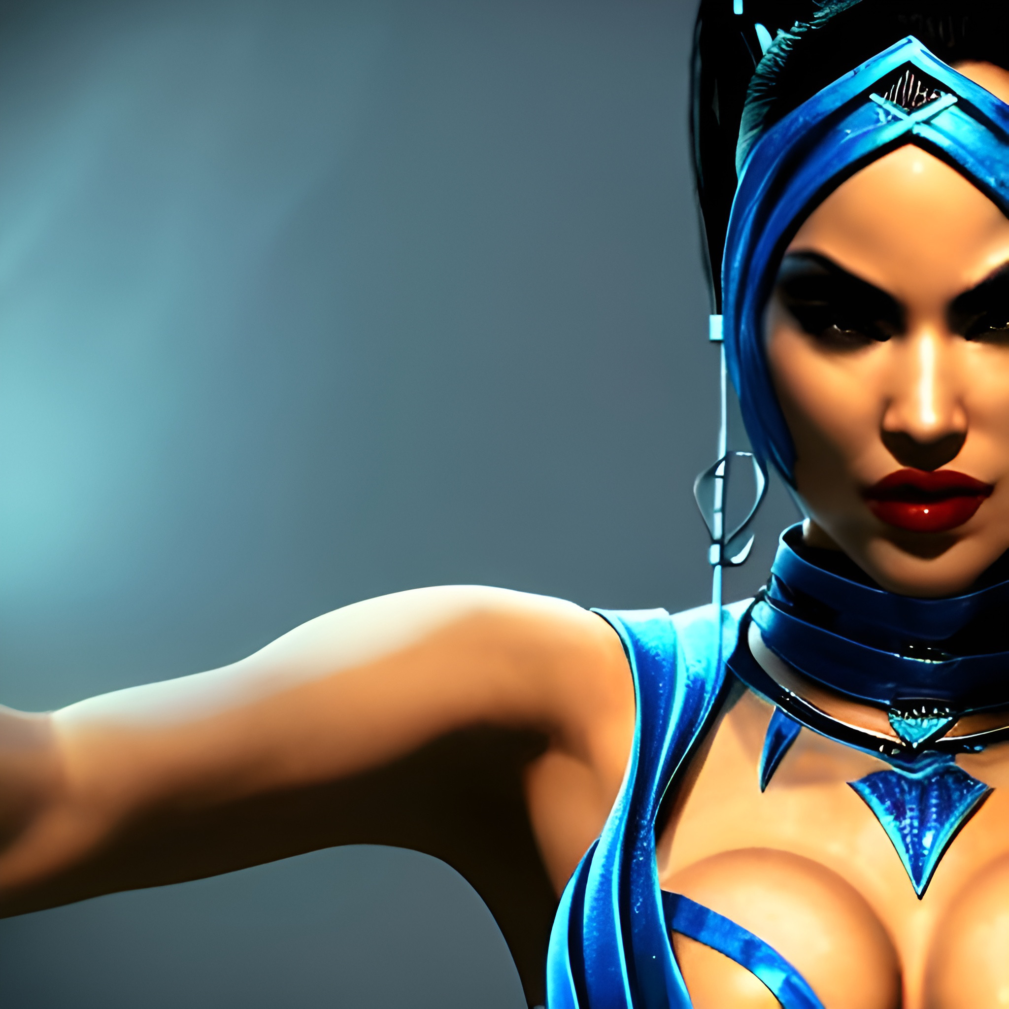 Sindel, Jade, Kitana - My, Нейронные сети, Images, Wonder, Longpost