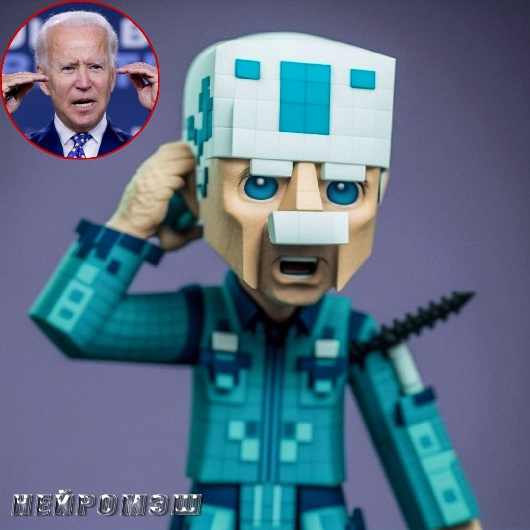 The neural network drew what American presidents will look like in Minecraft - US presidents, Joe Biden, Donald Trump, Barack Obama, George W. Bush, Bill clinton, Abraham Lincoln, Minecraft, Longpost, Art, Artificial Intelligence, Midjourney, Нейронные сети
