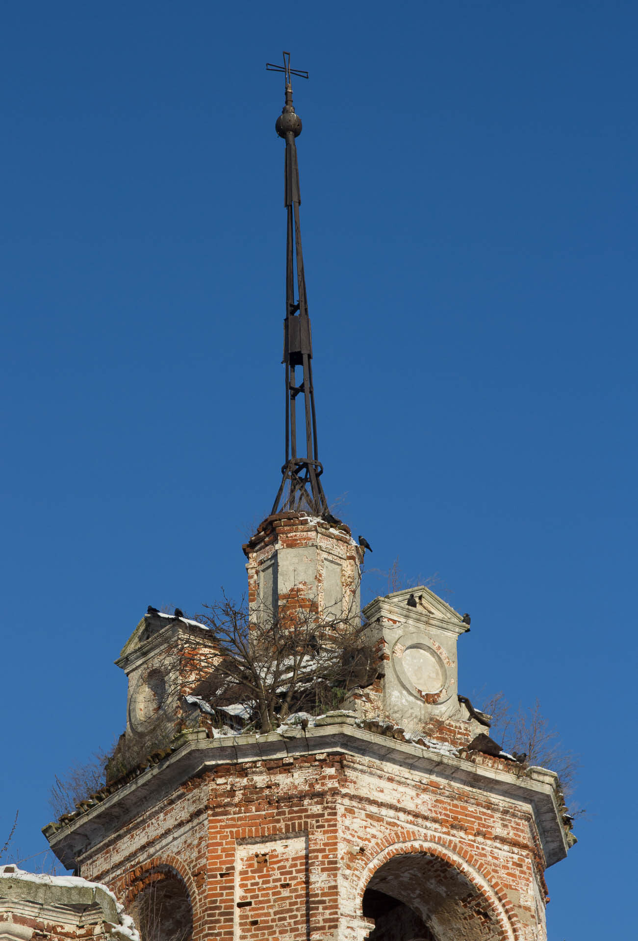 Abandoned Church of the Intercession in the village of Pogost, Furmanovsky District, Ivanovo Region - My, sights, Temple, Architecture, Ivanovo region, Furmanov, Abandoned, Church, Russia, Monument, Longpost