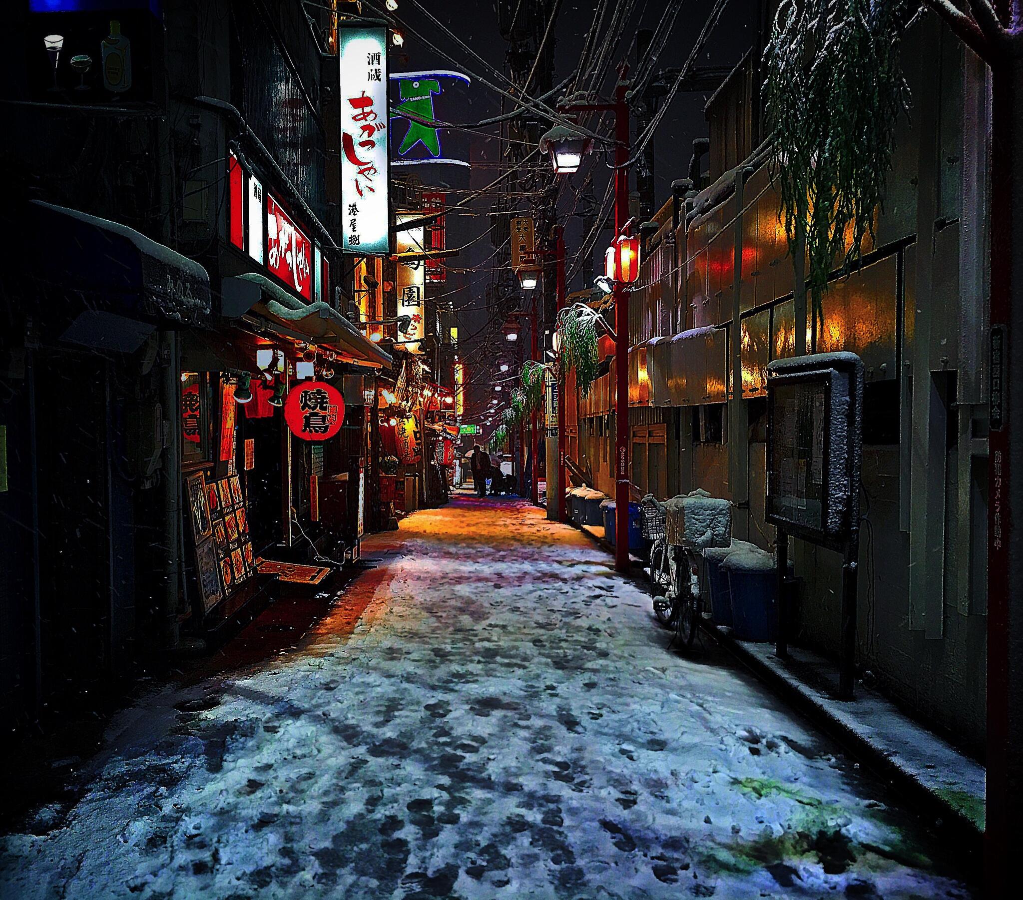 Tokyo in winter - Japan, Tokyo, The photo, Winter, Snow, Longpost