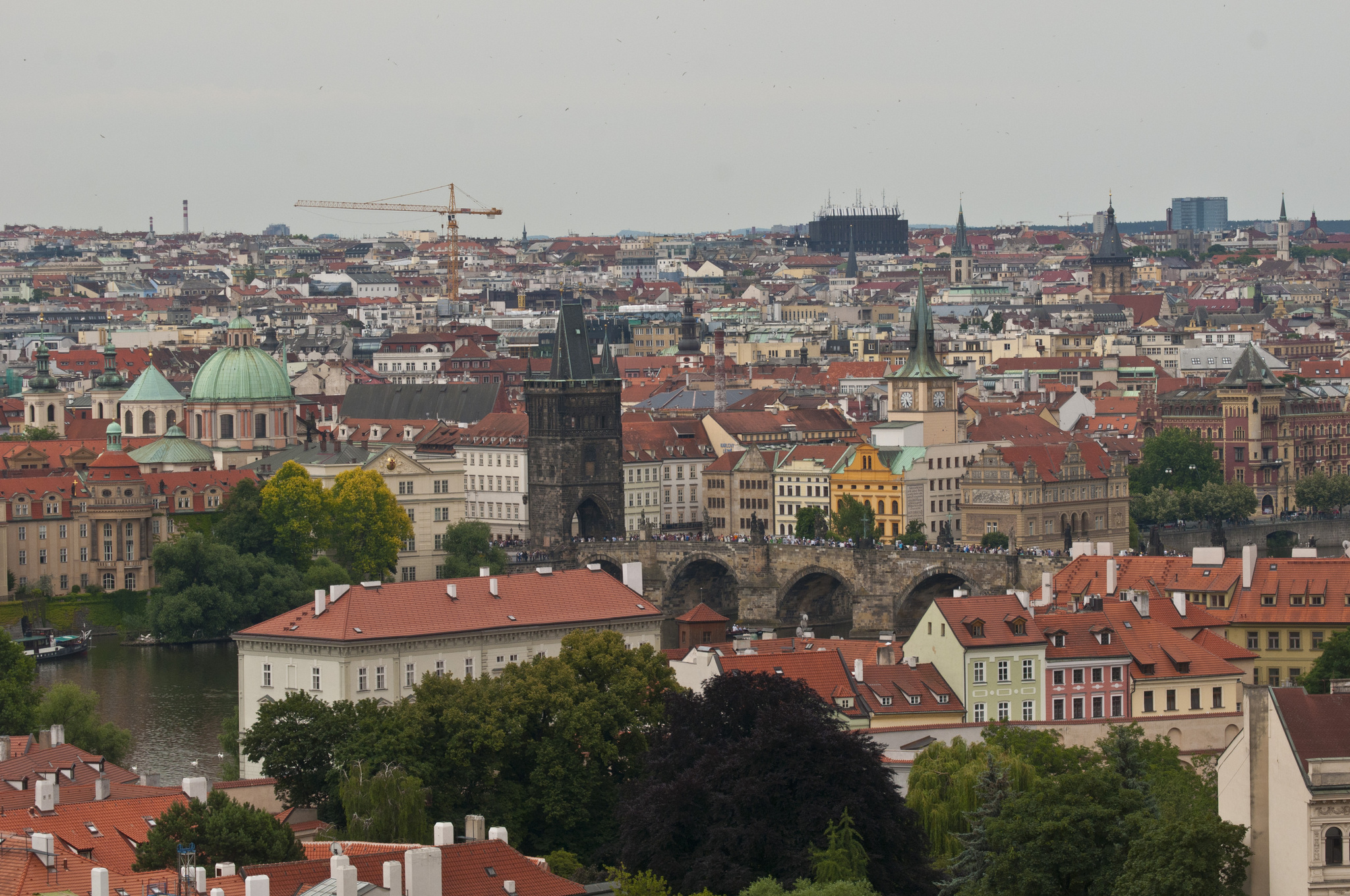 Prague, Czech Republic). Part two - My, Prague, Czech, Travels, The photo, The Charles Bridge, Roof, Longpost