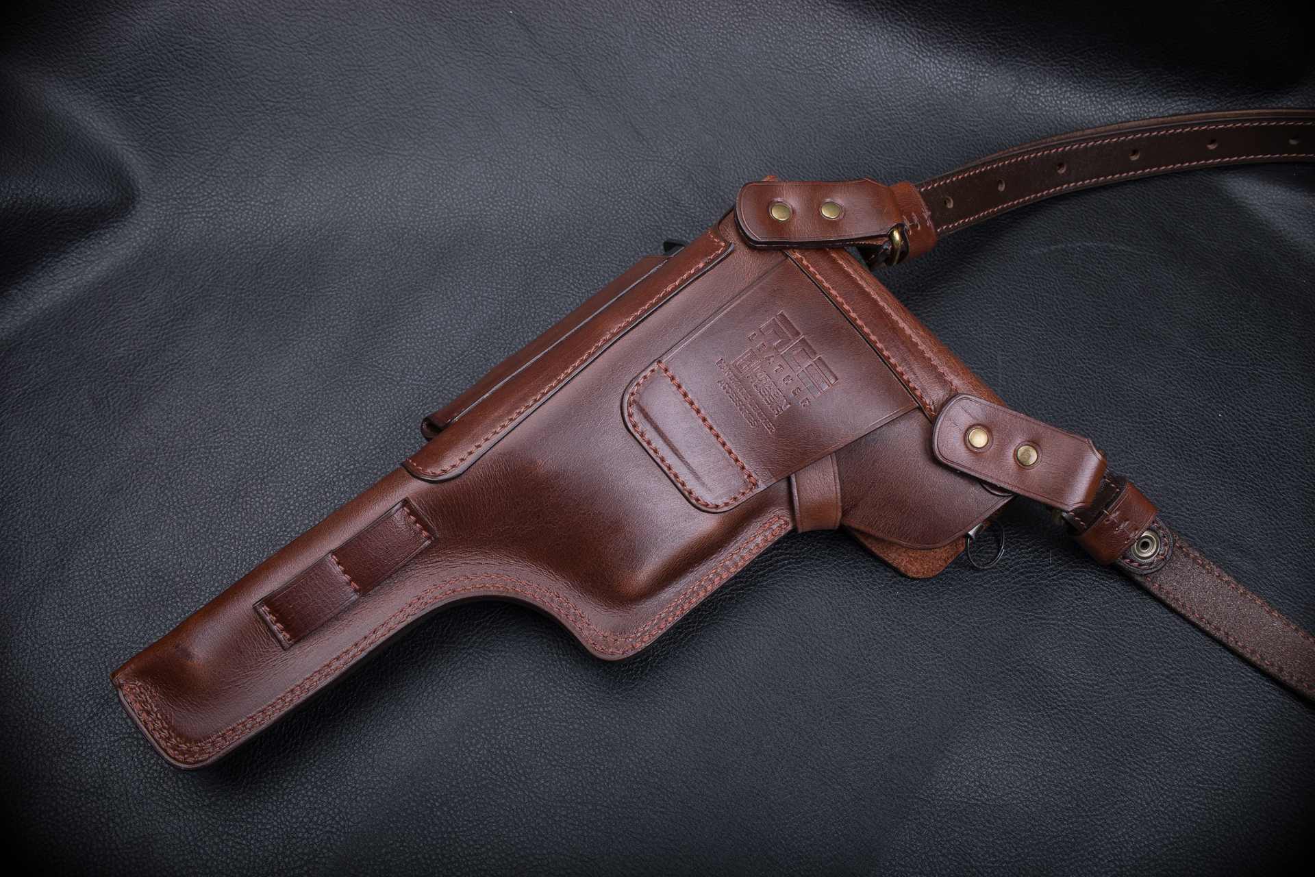 Post 9710664 - My, Leather products, Natural leather, With your own hands, Holster, Mauser, Mauser K-96, Male, Leather, Accessories, Longpost