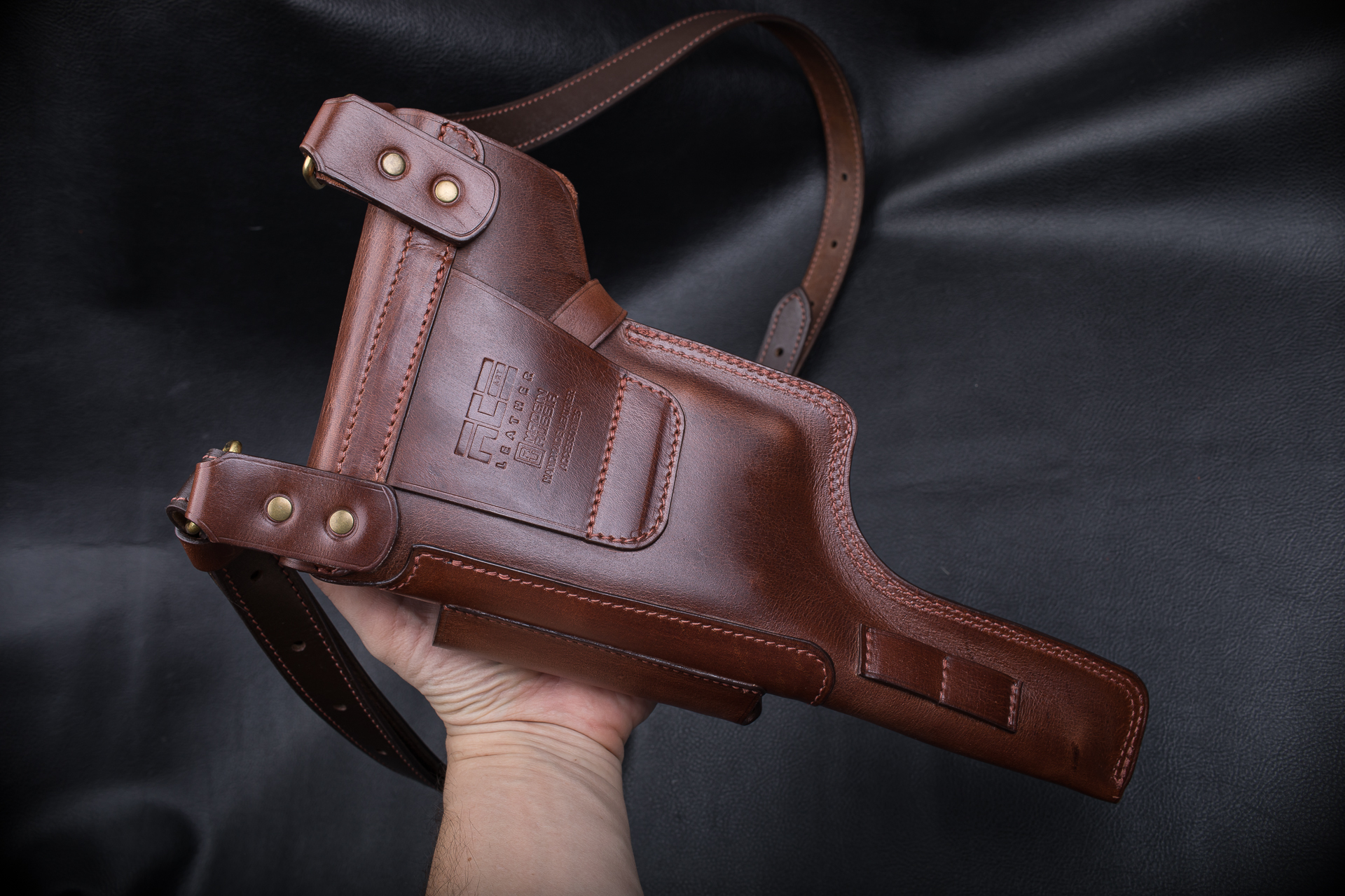 Post 9710664 - My, Leather products, Natural leather, With your own hands, Holster, Mauser, Mauser K-96, Male, Leather, Accessories, Longpost