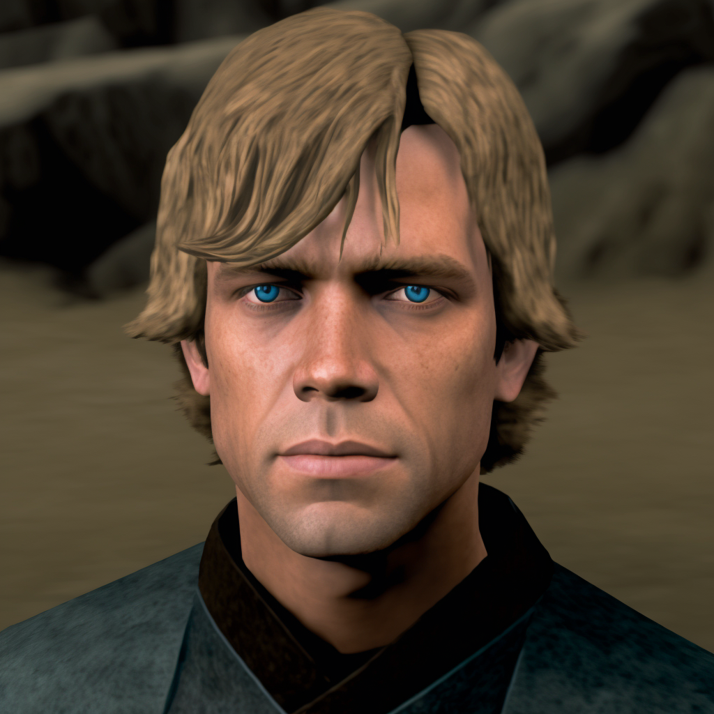 Upgrading Jedi Academy Characters (And a Few Second Heroes) - My, Midjourney, Нейронные сети, Artificial Intelligence, Герои меча и магии, Star Wars, Luke Skywalker, Kyle Katarn, Solmir, Jedi academy, Characters (edit), Digital, Mat, Longpost