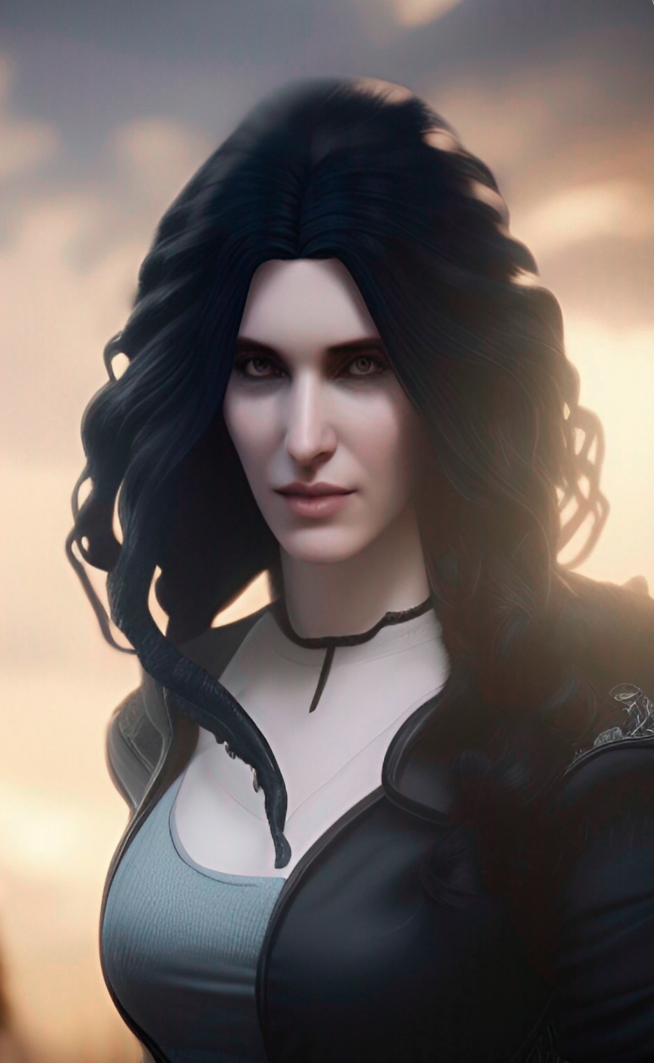 The Witcher 3 characters from the neural network - My, Нейронные сети, Wombo neural network, Geralt of Rivia, Triss Merigold, Yennefer, Longpost, Neural network art