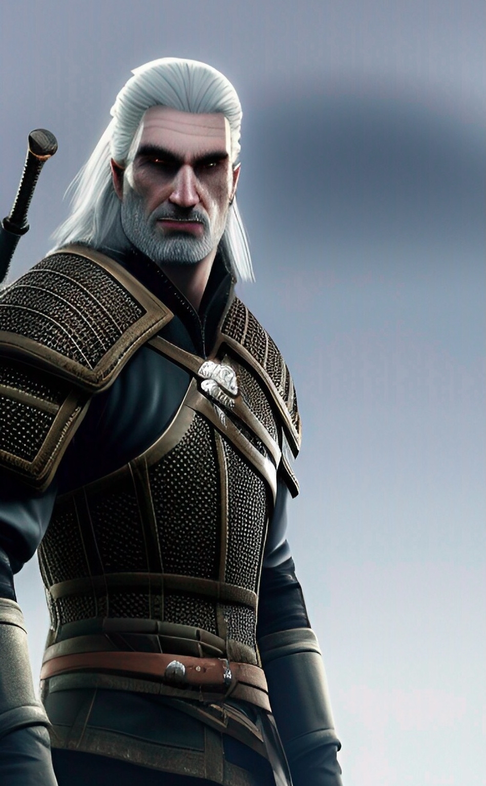 The Witcher 3 characters from the neural network - My, Нейронные сети, Wombo neural network, Geralt of Rivia, Triss Merigold, Yennefer, Longpost, Neural network art