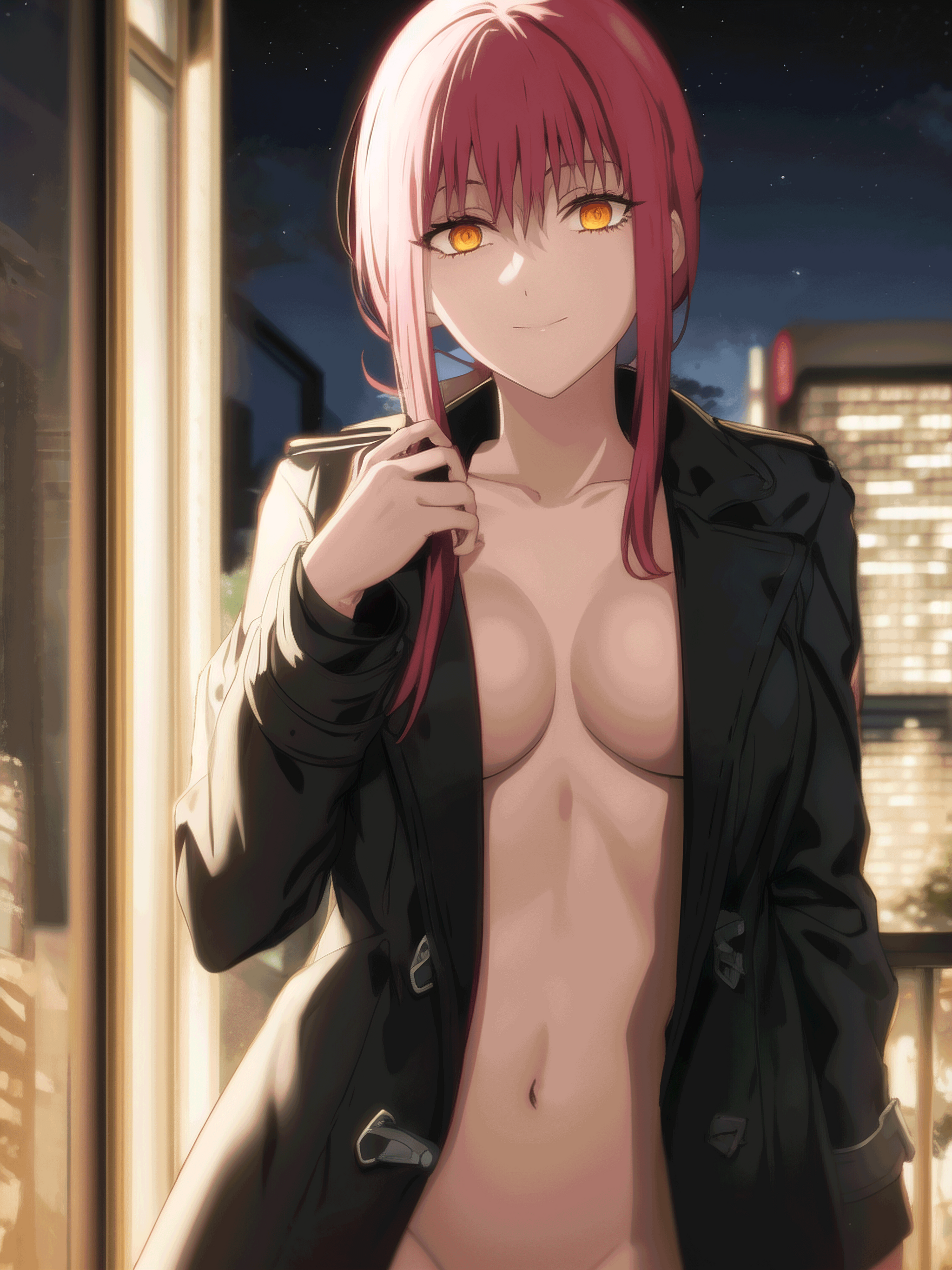 Makima - NSFW, Anime art, Anime, Chainsaw man, Makima, Longpost, Neural network art