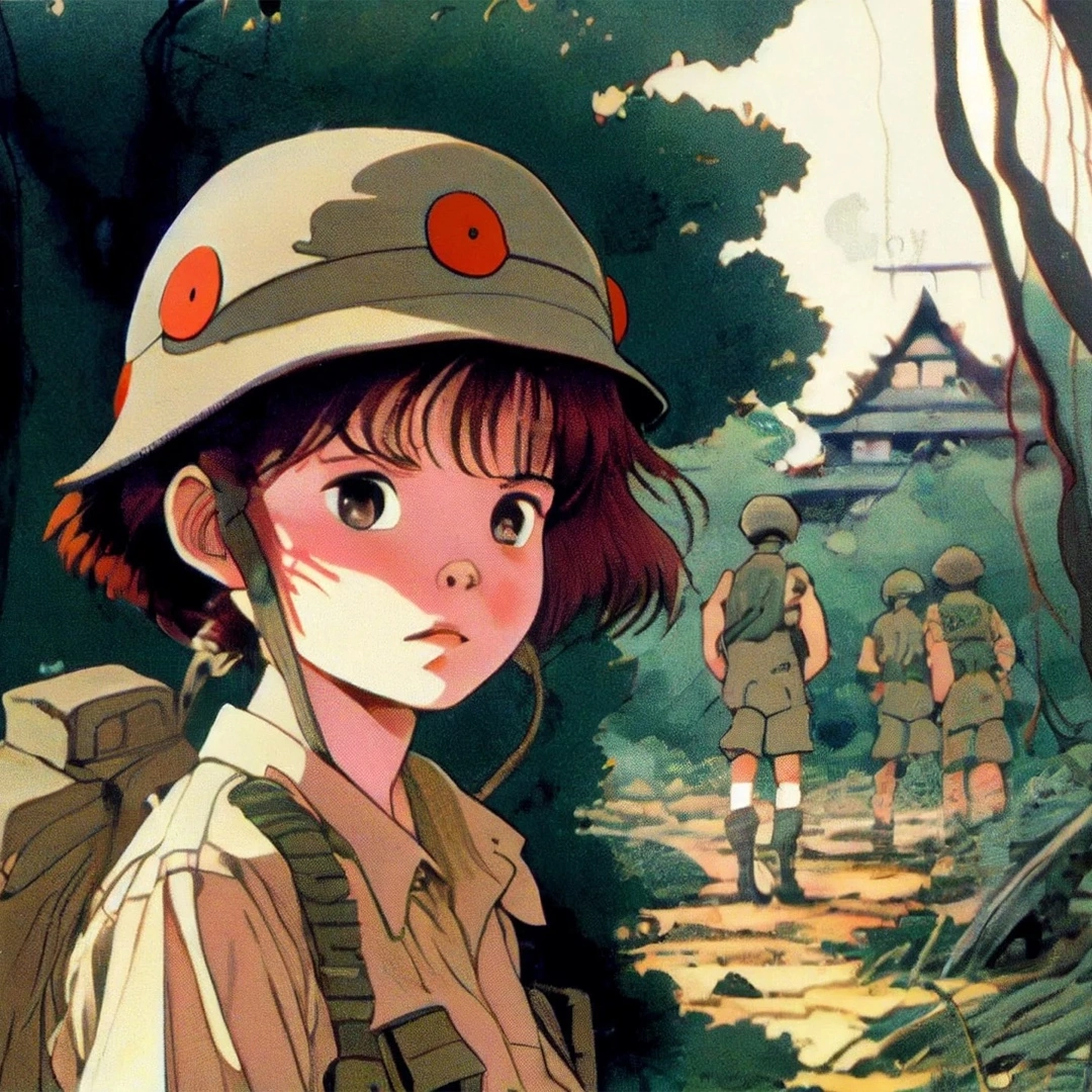 The Midjourney neural network was asked to imagine what an anime about the history of communism could look like - Midjourney, Нейронные сети, Communism, the USSR, Che Guevara, Stalin, Vietnam war, Artificial Intelligence, Longpost, Anime