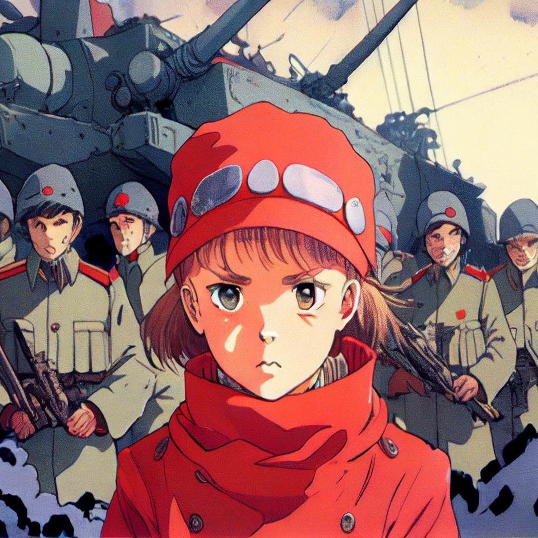 The Midjourney neural network was asked to imagine what an anime about the history of communism could look like - Midjourney, Нейронные сети, Communism, the USSR, Che Guevara, Stalin, Vietnam war, Artificial Intelligence, Longpost, Anime