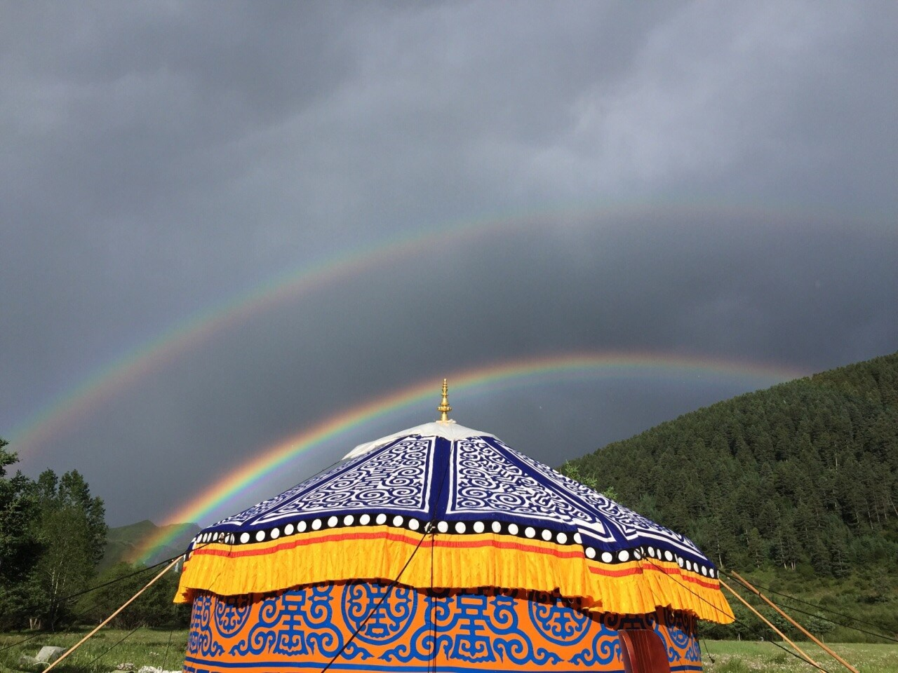 Rainbow - Радуга, Фотография, Юрта