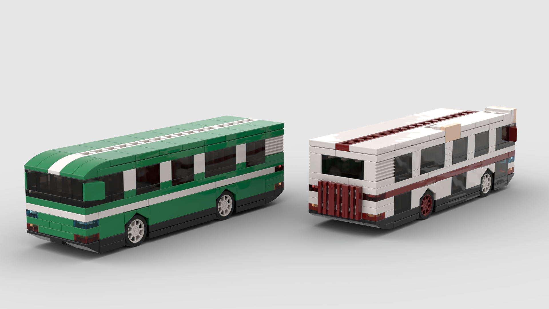 A little to the side... - My, Lego, Bus, Constructor, Scale model, Auto, Longpost