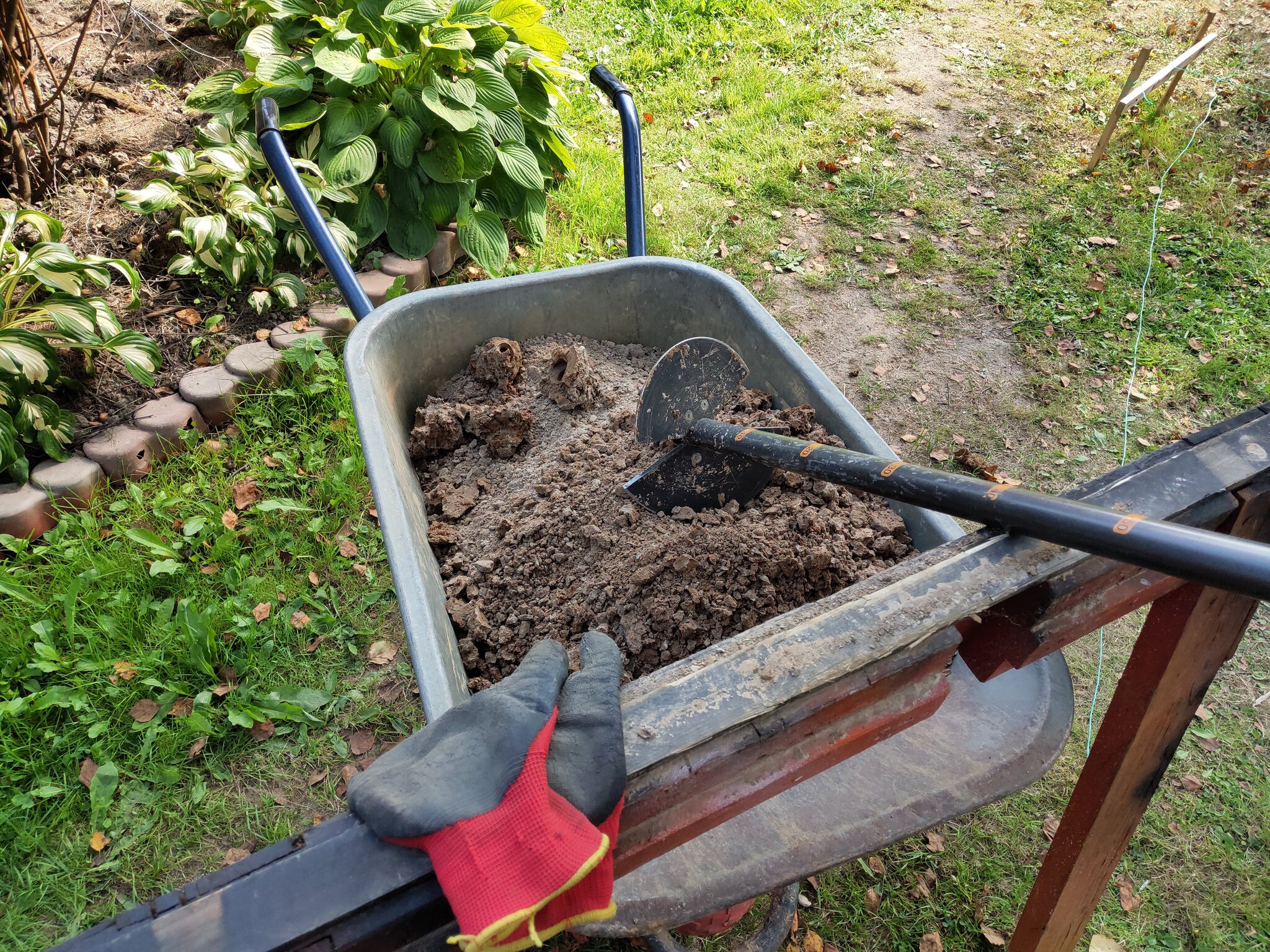 Lumberjack (part 1) - My, Woodshed, Dacha, Samostroy, Longpost, Piles, Foundation, Concrete, Concrete mixer