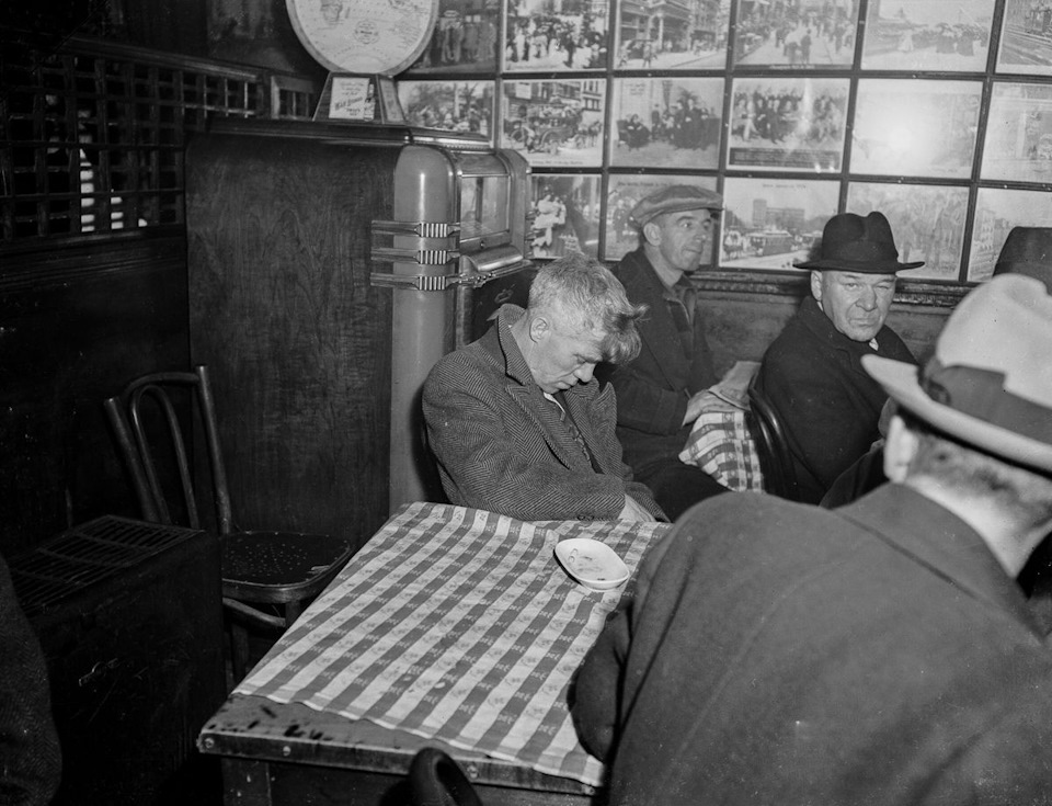 Sammy's Bowery Follies Bar - USA, Bar, Longpost, Story, Repeat, Black and white photo