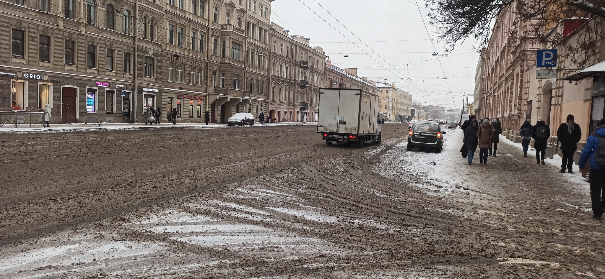 Петербург опять в г...не - Моё, Санкт-Петербург, Зима, Грязь, Длиннопост