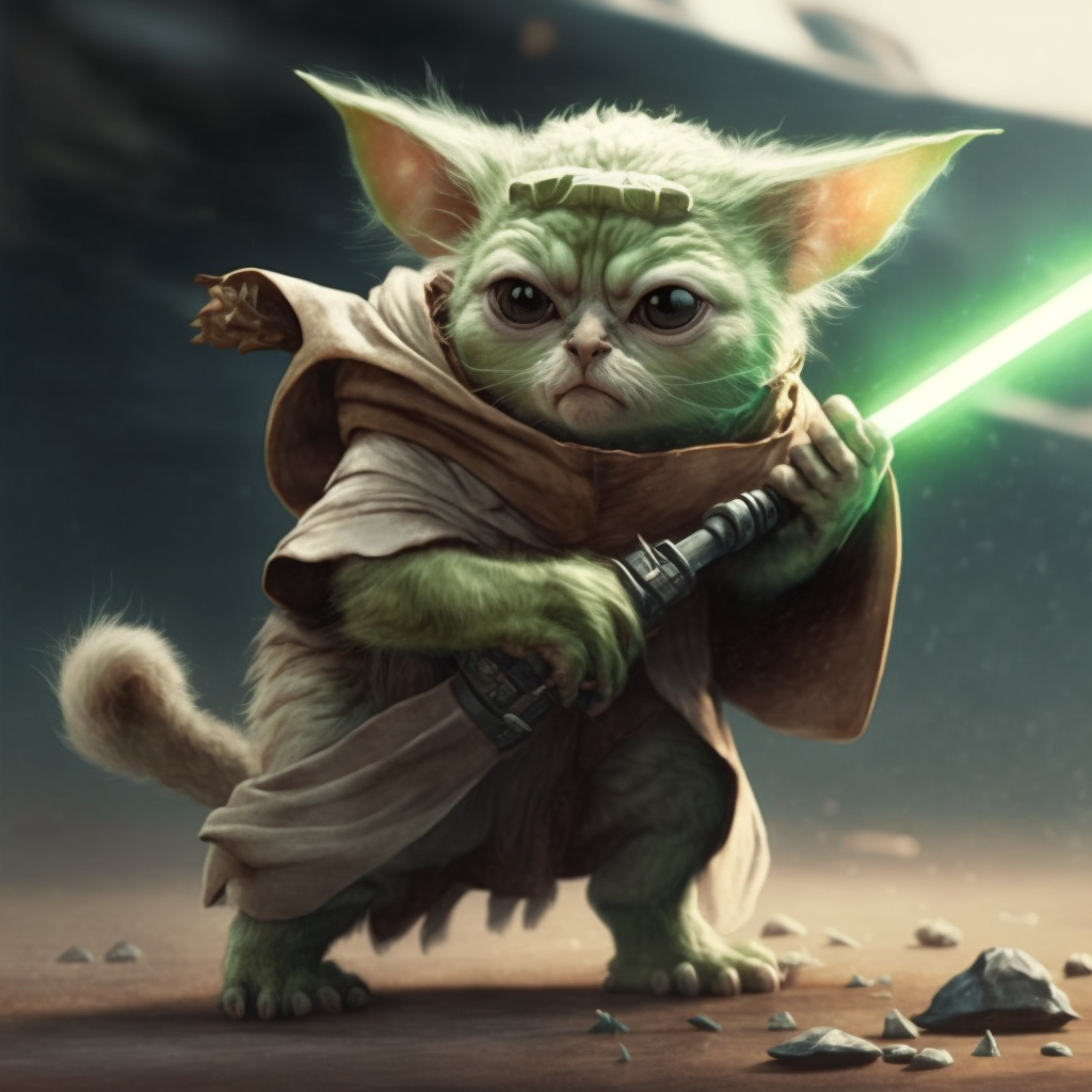 Star Wars cat universe. midjourney - My, Midjourney, Нейронные сети, Images, Star Wars, cat