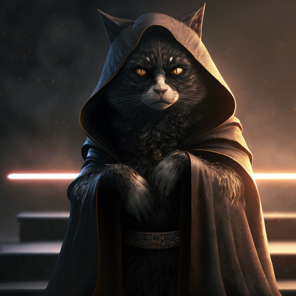 Star Wars cat universe. midjourney - My, Midjourney, Нейронные сети, Images, Star Wars, cat