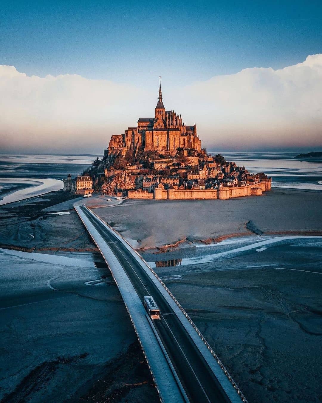 Abbey of Saint Michael / Mont Saint Michel - France, Abbey, Normandy, Mont Saint Michel, Longpost