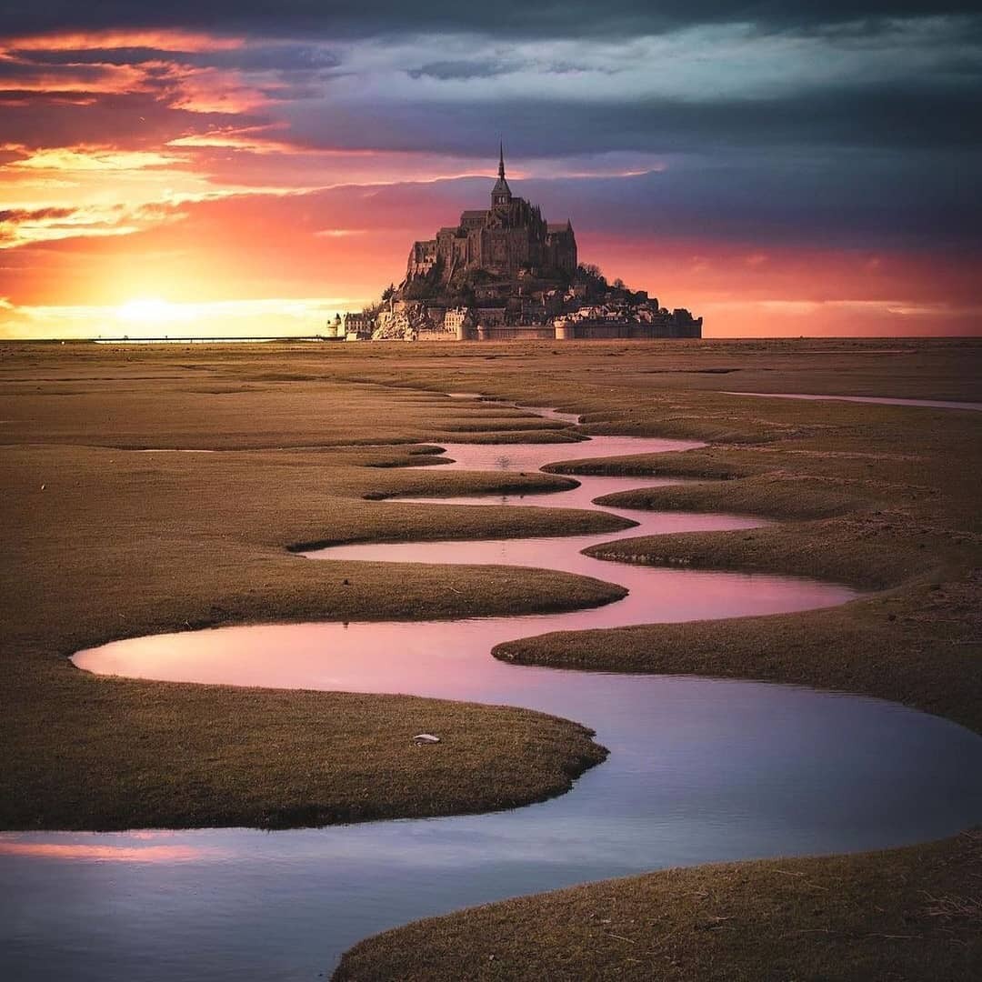 Аббатство Святого Михаила / Mont Saint Michel - Франция, Аббатство, Нормандия, Мон-Сен-Мишель, Длиннопост