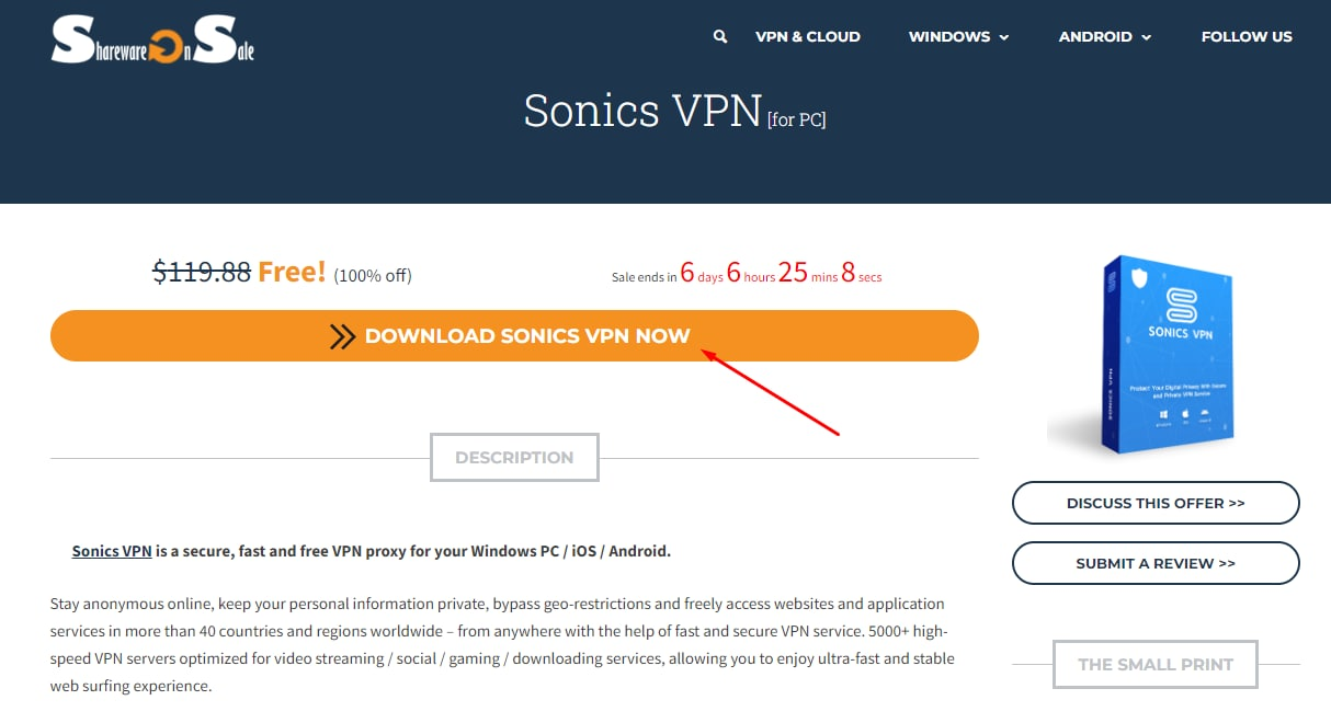 Sonics VPN на 1 или 3 года | Пикабу