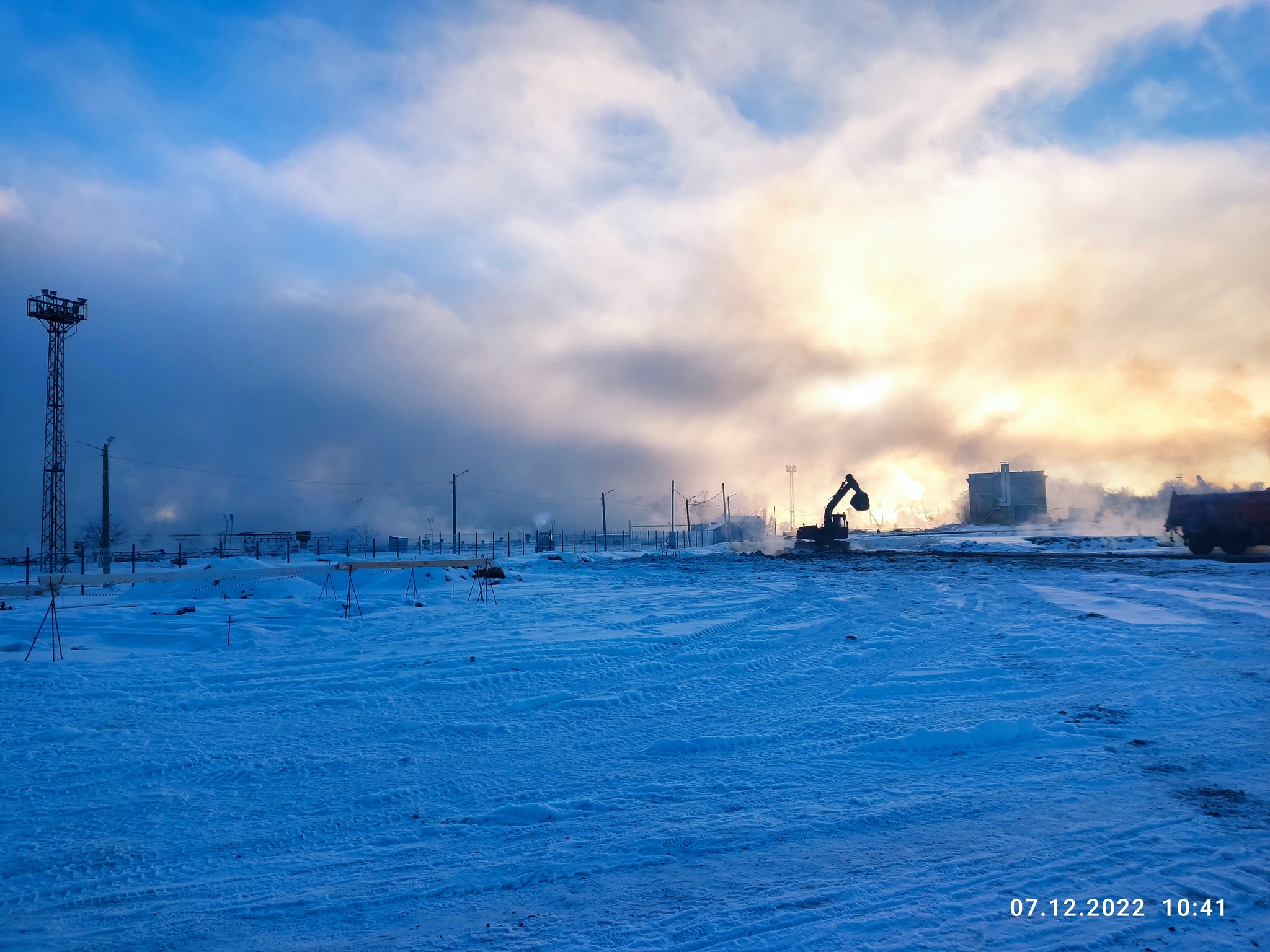 And it's beautiful at the sewage treatment plant - My, freezing, Building, The photo