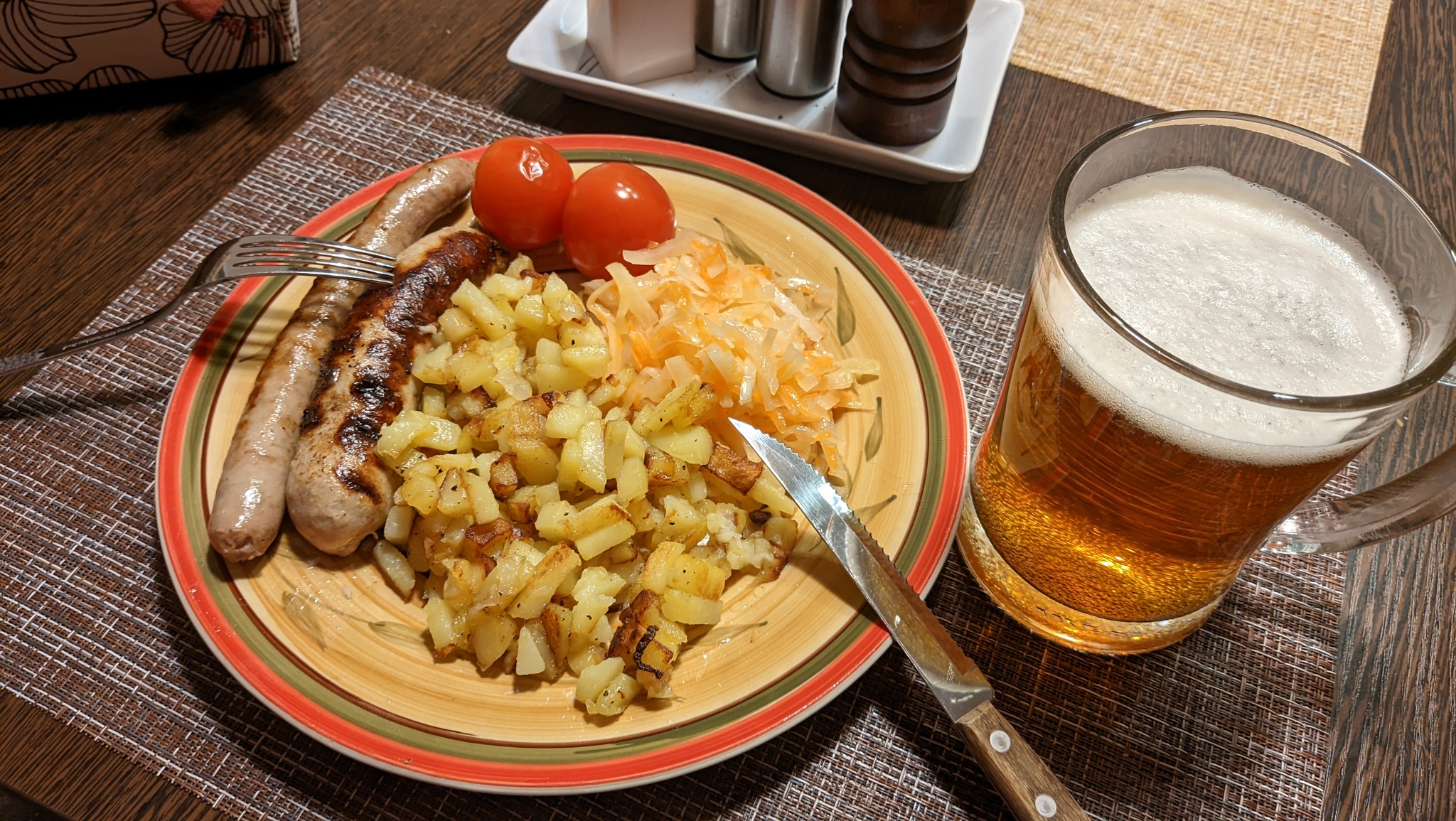 Winter Friday night - My, Friday, Beer, Sausage, Men's cooking, Craft beer