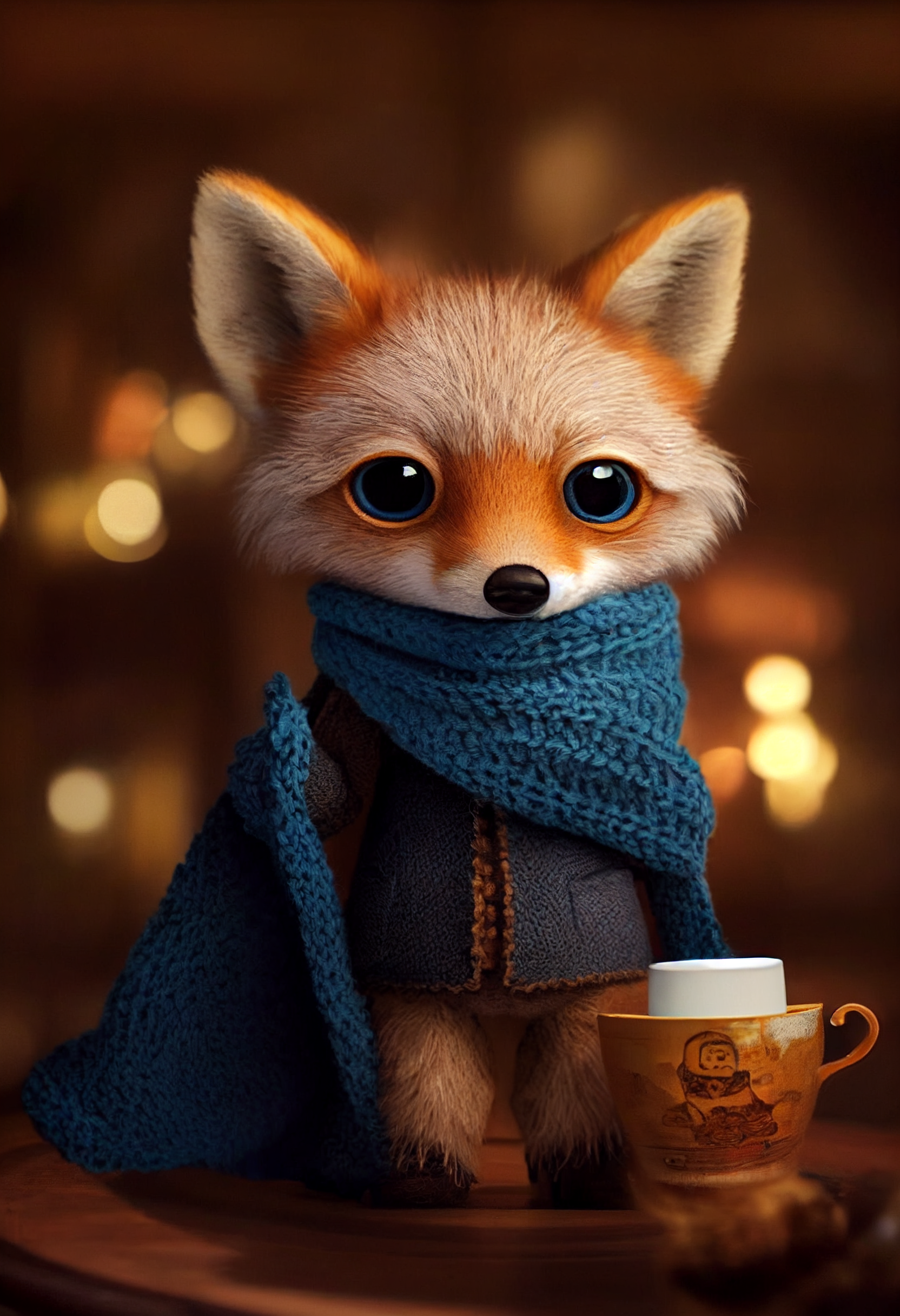 Foxes from a neural network - Fox, Midjourney, The calendar, Nixie, Longpost