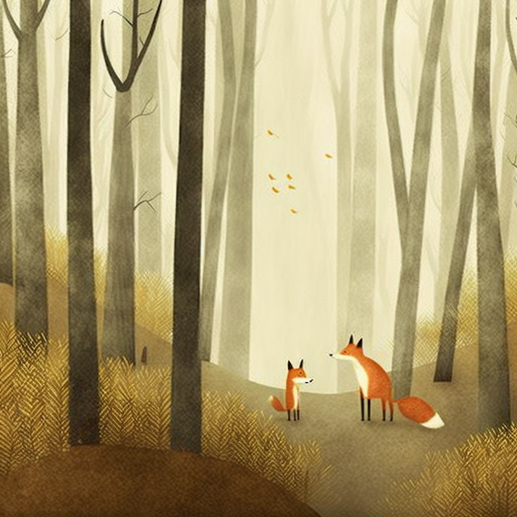 Foxes from a neural network - Fox, Midjourney, The calendar, Nixie, Longpost