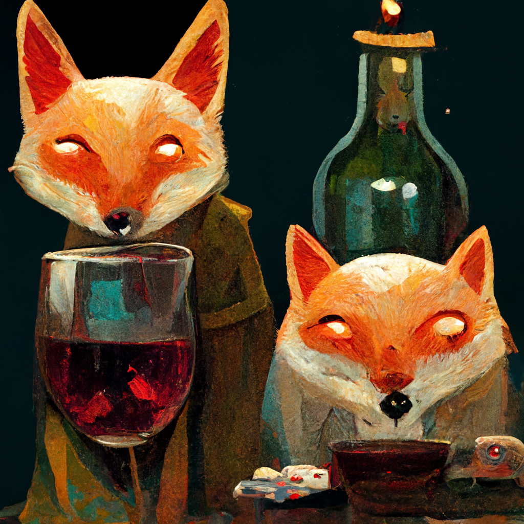 Foxes from a neural network - Fox, Midjourney, The calendar, Nixie, Longpost