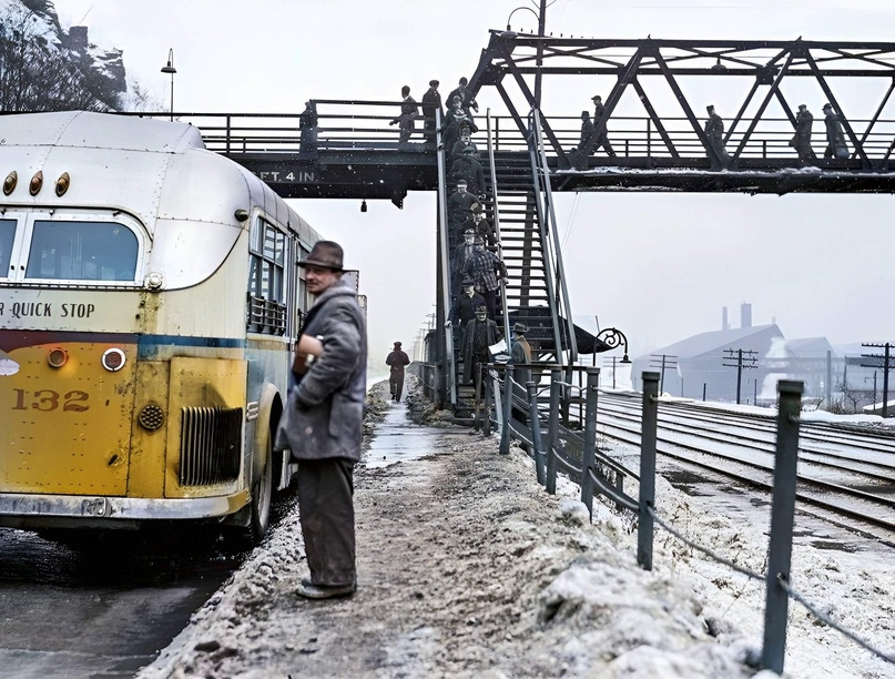 USA without embellishment. The life of the country after the Great Depression in the pictures of an American photographer of Russian-Ukrainian origin - My, Old photo, Colorization, Story, The photo, USA, Longpost