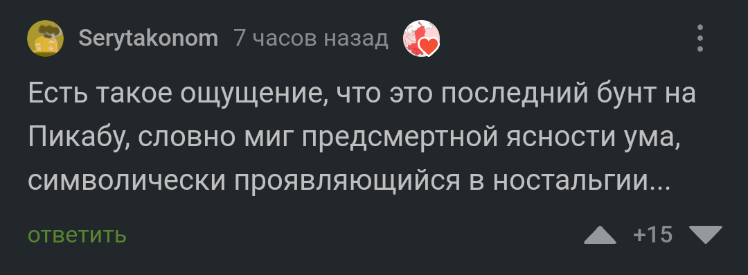 Думаю так и есть - Картинка с текстом, Комментарии, Бунт, Комментарии на Пикабу, Скриншот