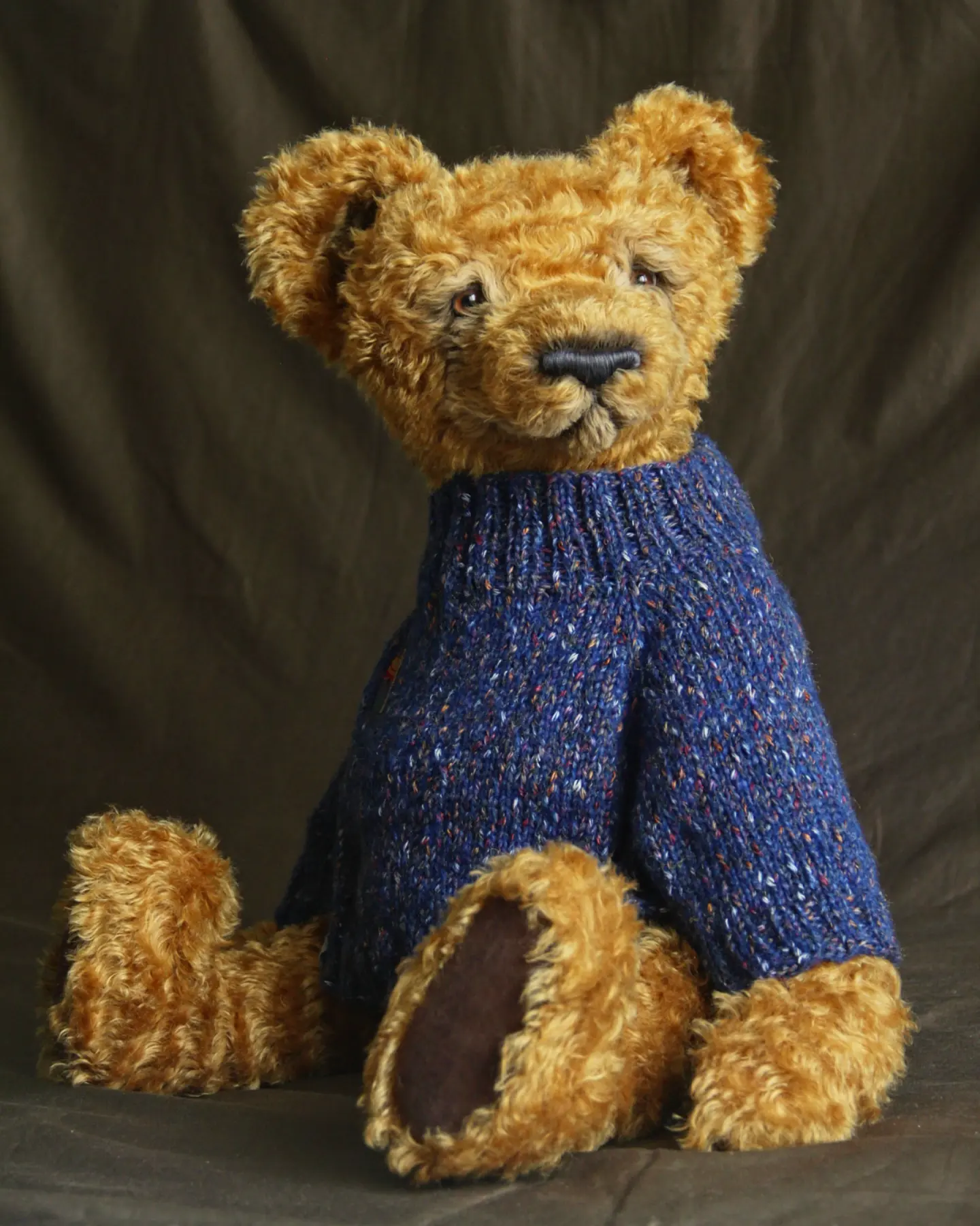 Big hugging bear - My, Teddy bear, Teddy's friends, Author's toy, Soft toy, Interior toy, Knitting, Knitting, Pullover, Needlework, Needlework without process, Presents, New Year, Master, Handmade, With your own hands, Milota, Longpost