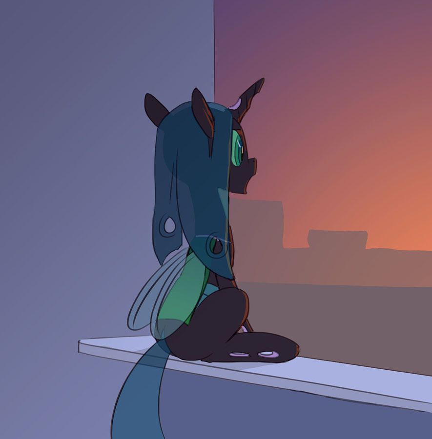 Big bug in the big city - My little pony, Queen chrysalis, Carnifex