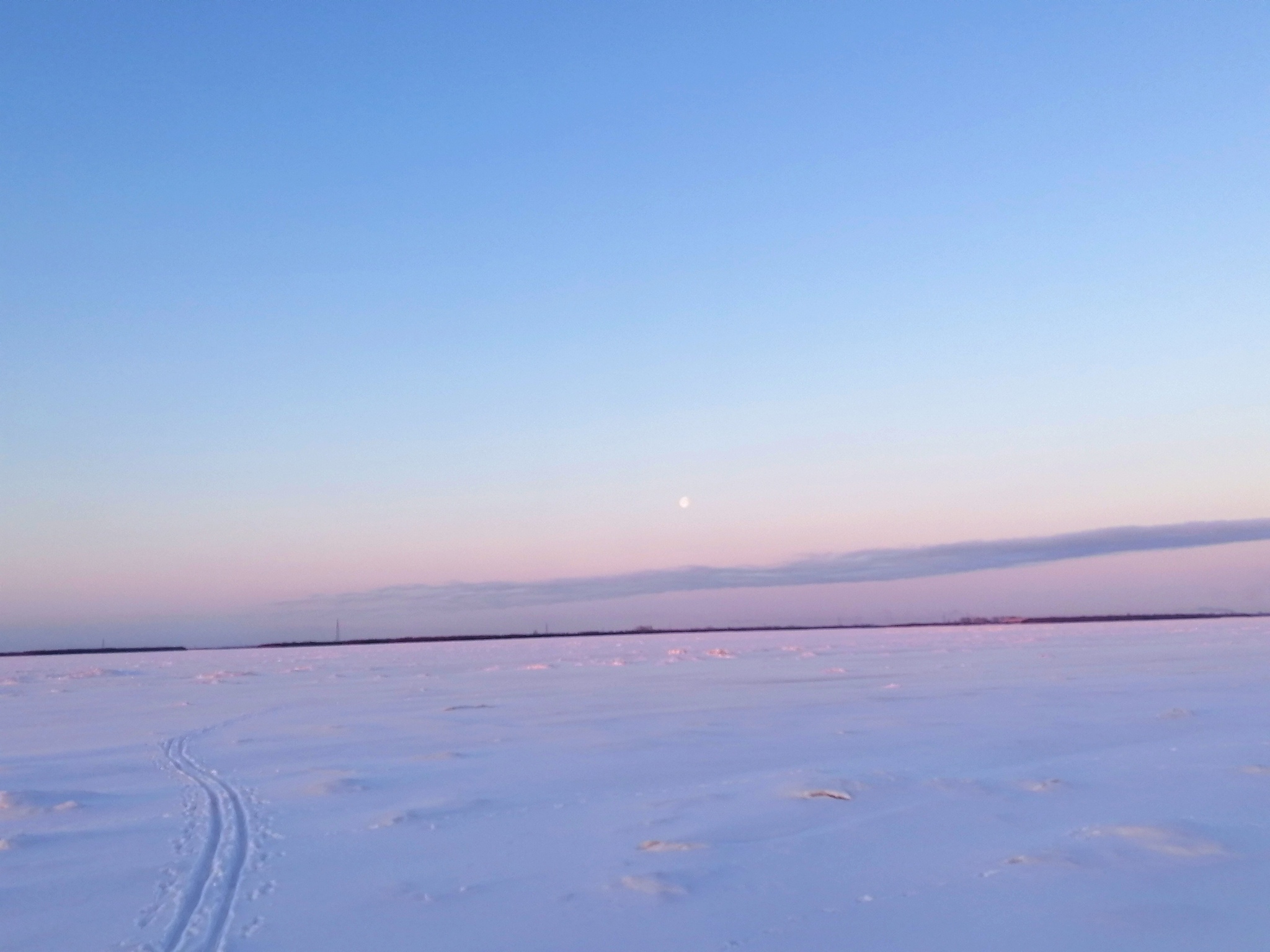 Above the sleeping Dvina - My, Northern dvina, Arkhangelsk, The photo, freezing, Sky, Longpost