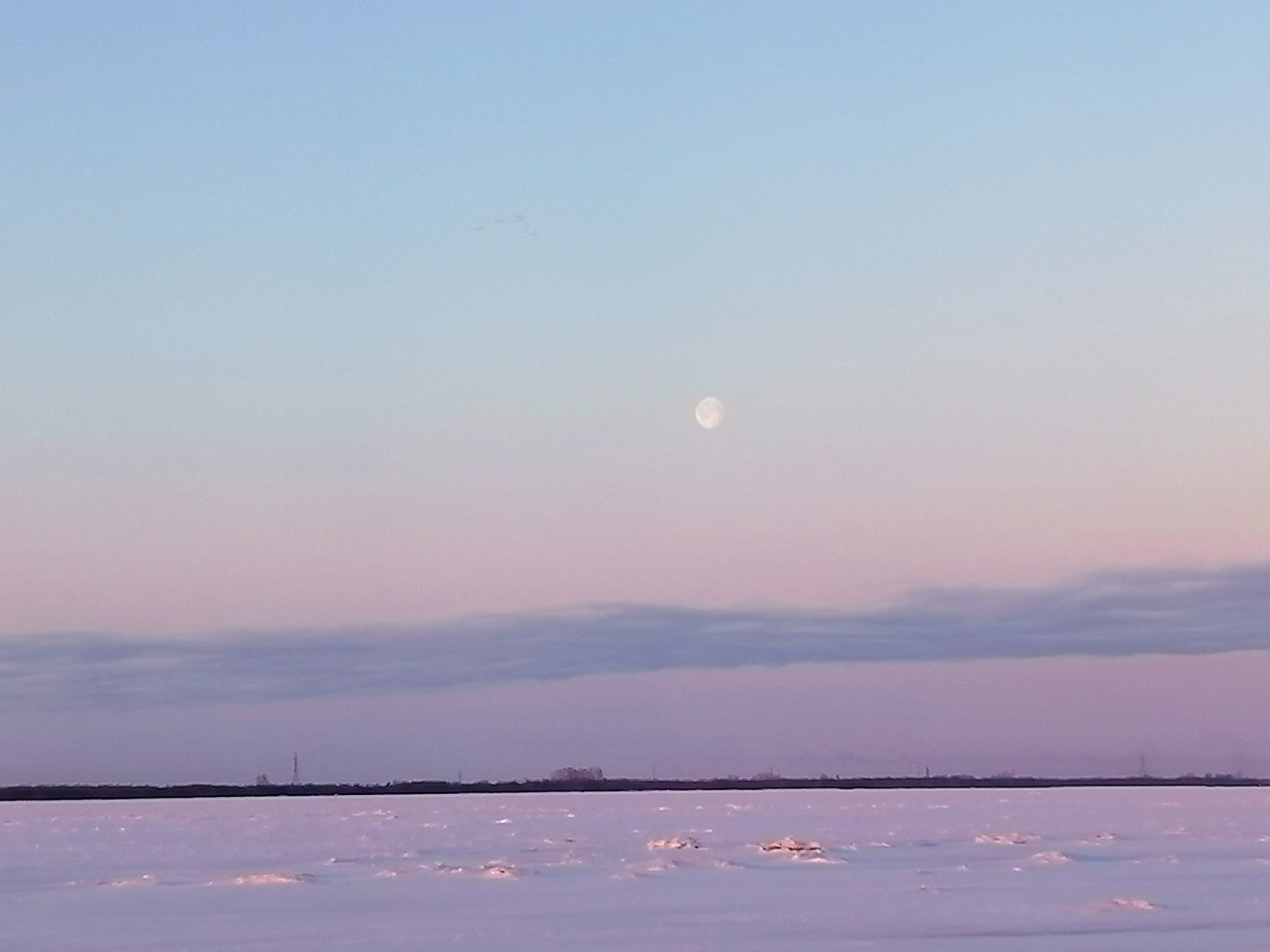 Above the sleeping Dvina - My, Northern dvina, Arkhangelsk, The photo, freezing, Sky, Longpost