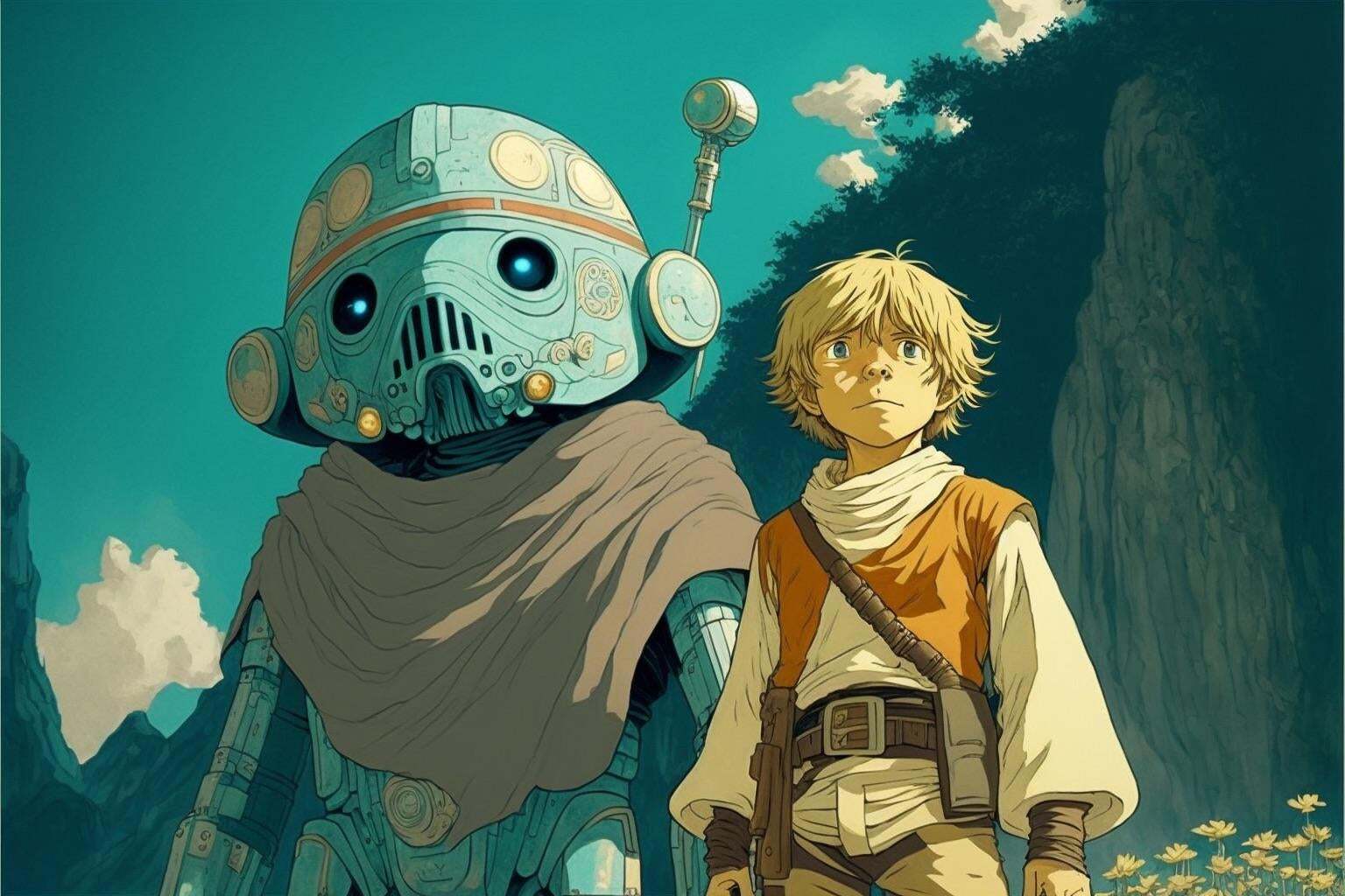 In the Miyazaki universe - Midjourney, Hayao Miyazaki, Star Wars, Longpost, Neural network art