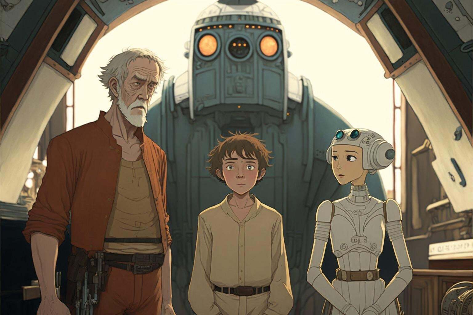 In the Miyazaki universe - Midjourney, Hayao Miyazaki, Star Wars, Longpost, Neural network art