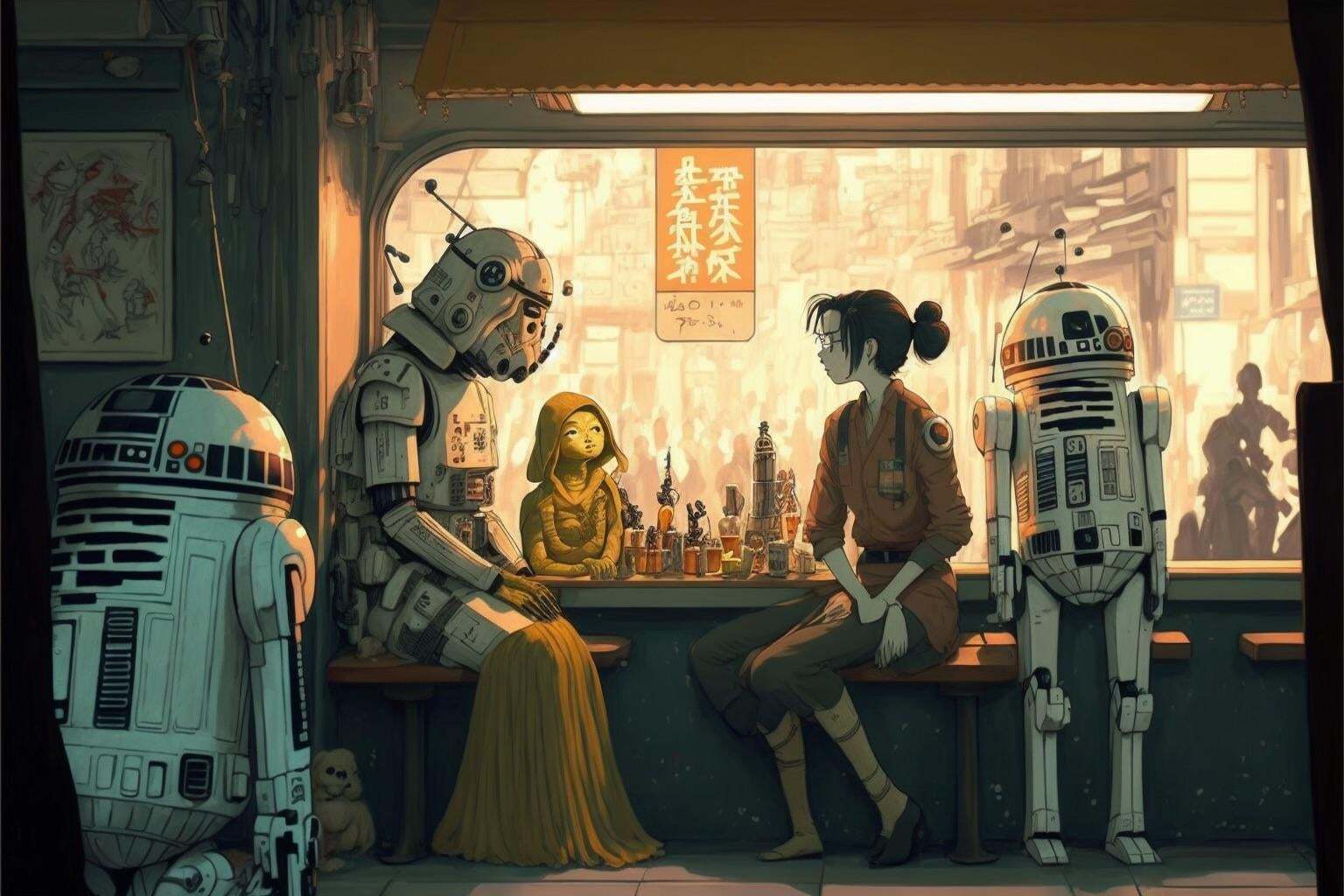 In the Miyazaki universe - Midjourney, Hayao Miyazaki, Star Wars, Longpost, Neural network art