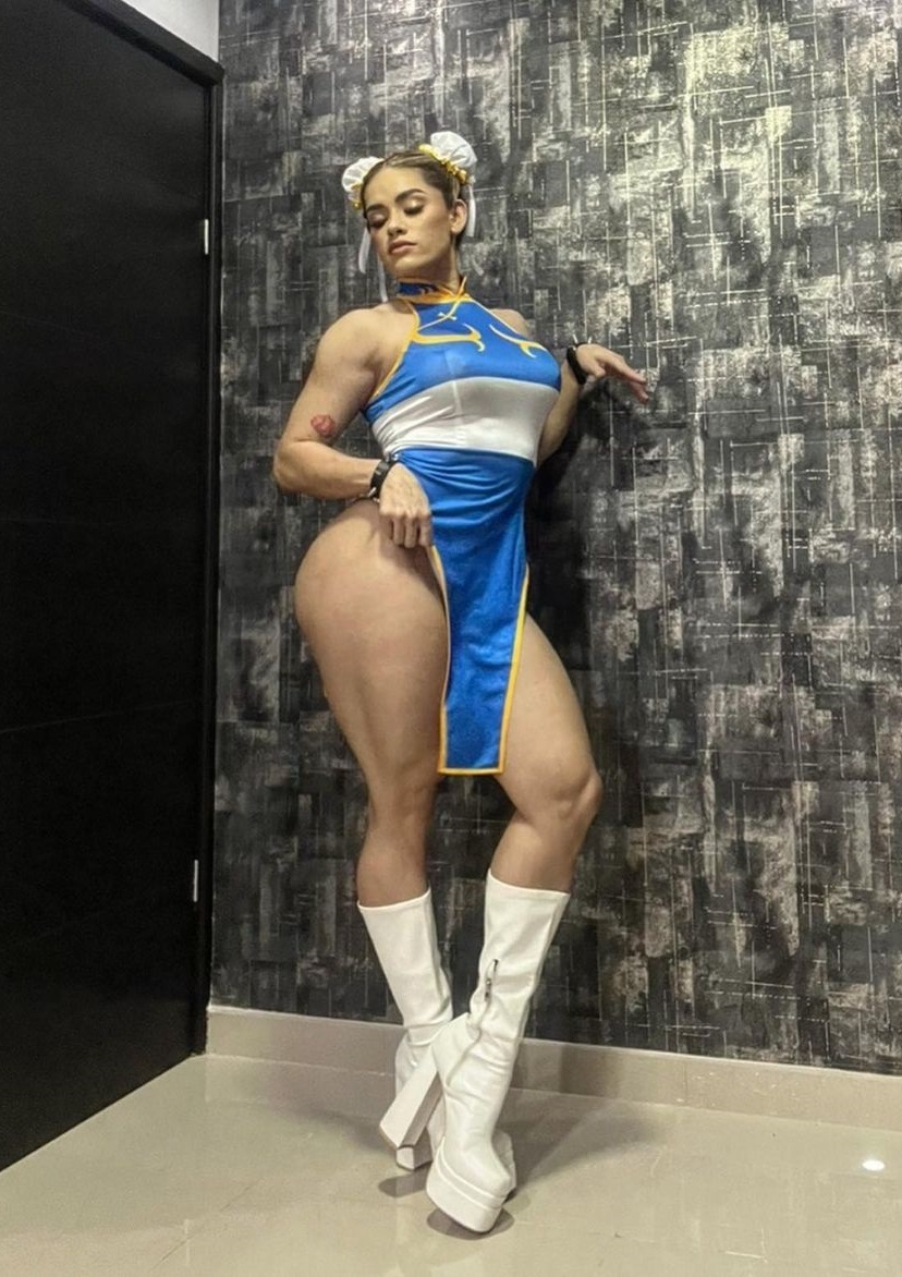 Cosplay Chun-Li / Ayala Kareli - Ayala Karely, Cosplay, Strong girl, Chun-Li, Street fighter, Girls, Bodybuilders, Longpost