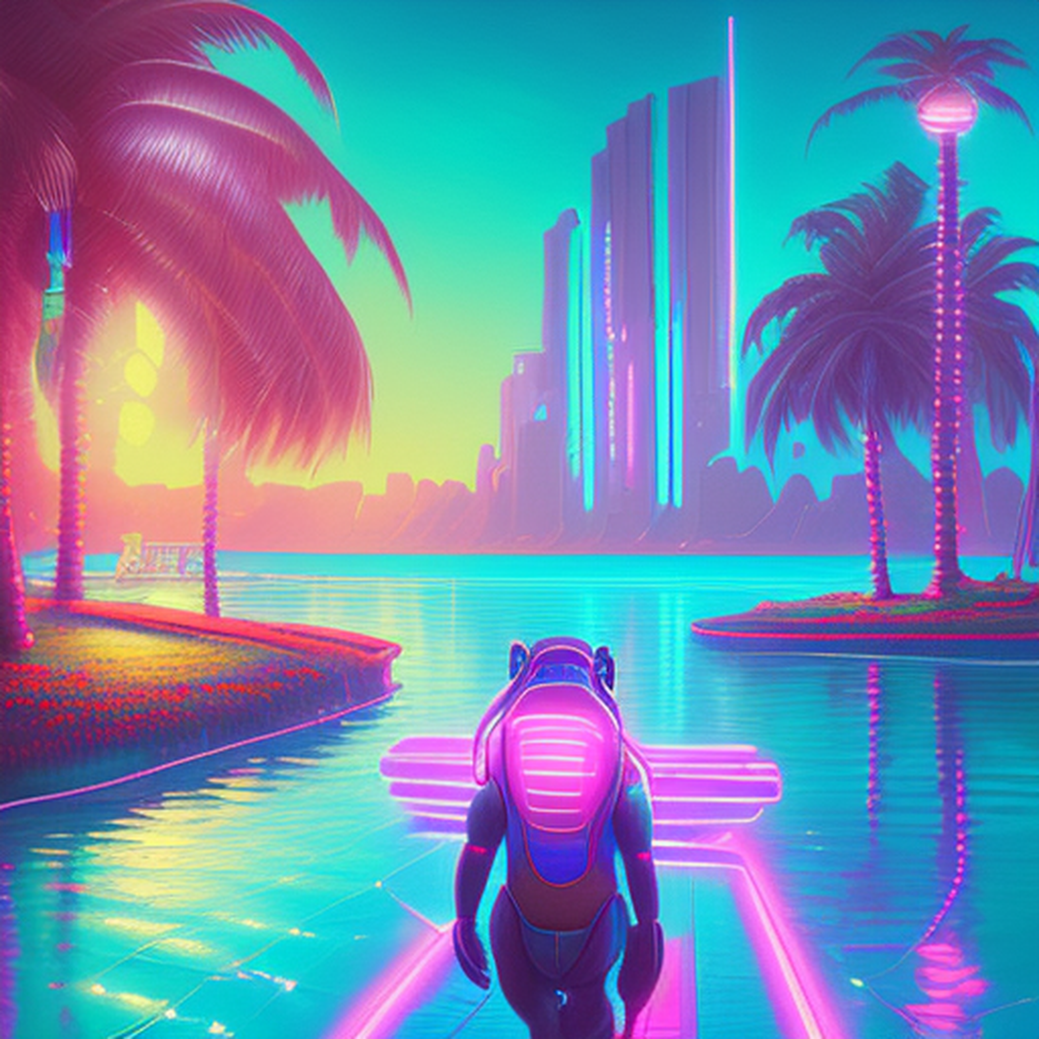 Do you love Syntwave? [2] - Now raccoon - My, Cyberpunk, Synthwave, Animals, Deep Learning, Art, Incredible, Stable diffusion, Longpost, Creation, Funny animals, Milota, Нейронные сети, Artificial Intelligence, Digital, Computer graphics, Midjourney, 2D, Characters (edit), Artstation