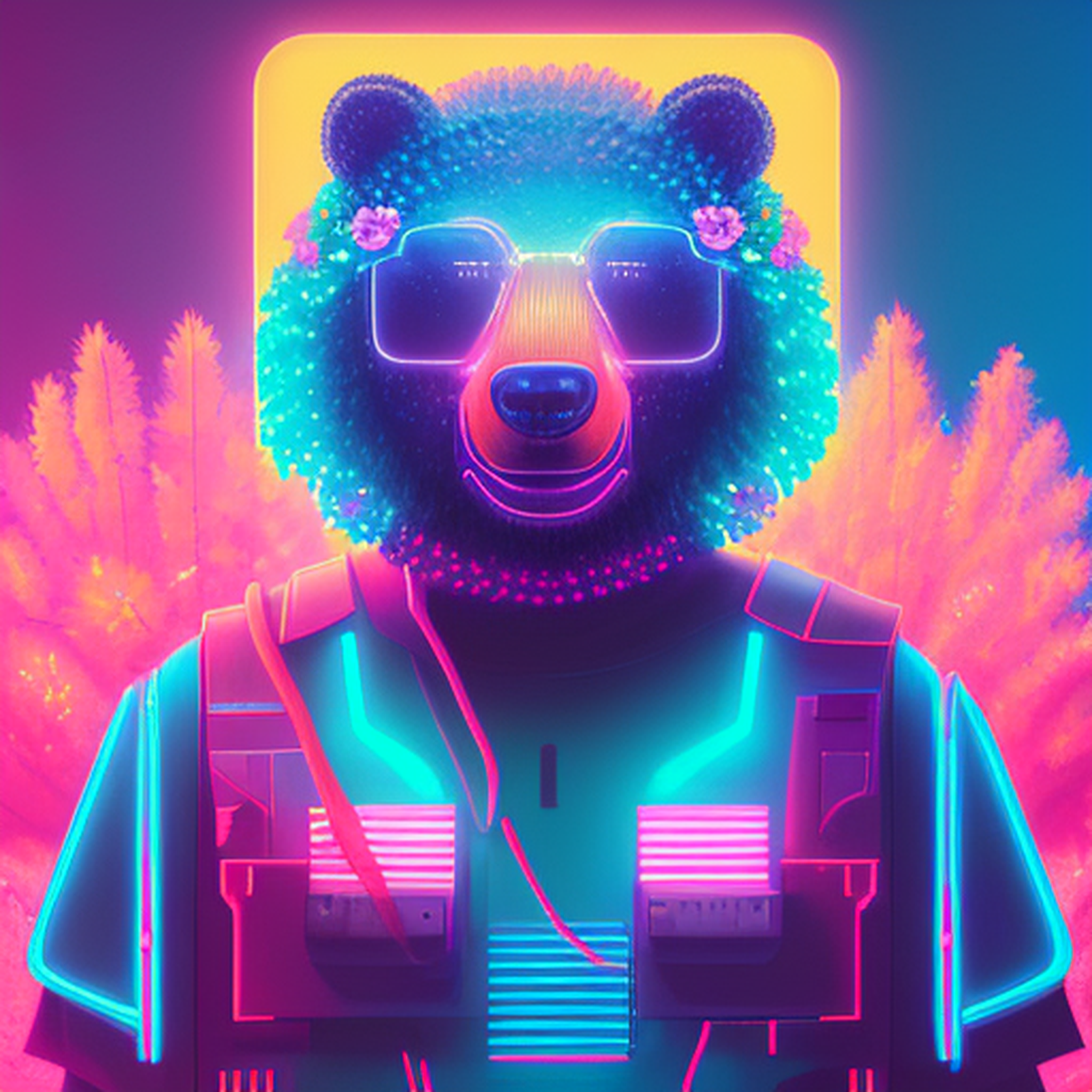 Do you love Syntwave? [2] - Now raccoon - My, Cyberpunk, Synthwave, Animals, Deep Learning, Art, Incredible, Stable diffusion, Longpost, Creation, Funny animals, Milota, Нейронные сети, Artificial Intelligence, Digital, Computer graphics, Midjourney, 2D, Characters (edit), Artstation