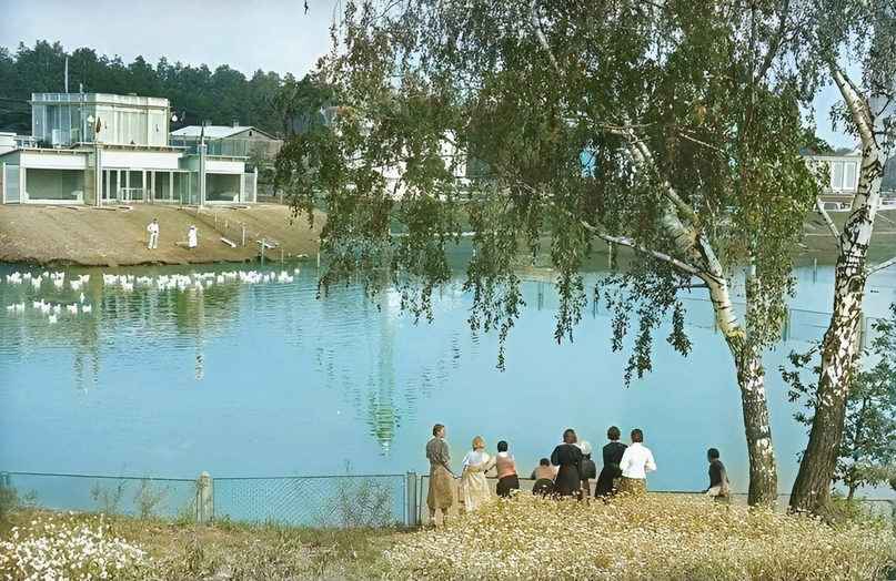 Camels, palm trees and tobacco fields - this was VDNKh (VSHV) at the opening. Historical photographs from 1939 - My, Colorization, Old photo, Architecture, the USSR, 1930s, VDNKh, VVC, Vshv, Moscow, Story, Longpost