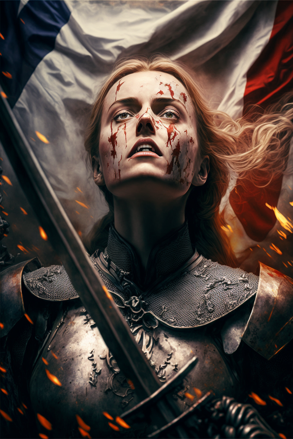 midjourney. Joan of Arc - Midjourney, Нейронные сети, Art, Neural network art, France, Hundred Years War, Story, Longpost