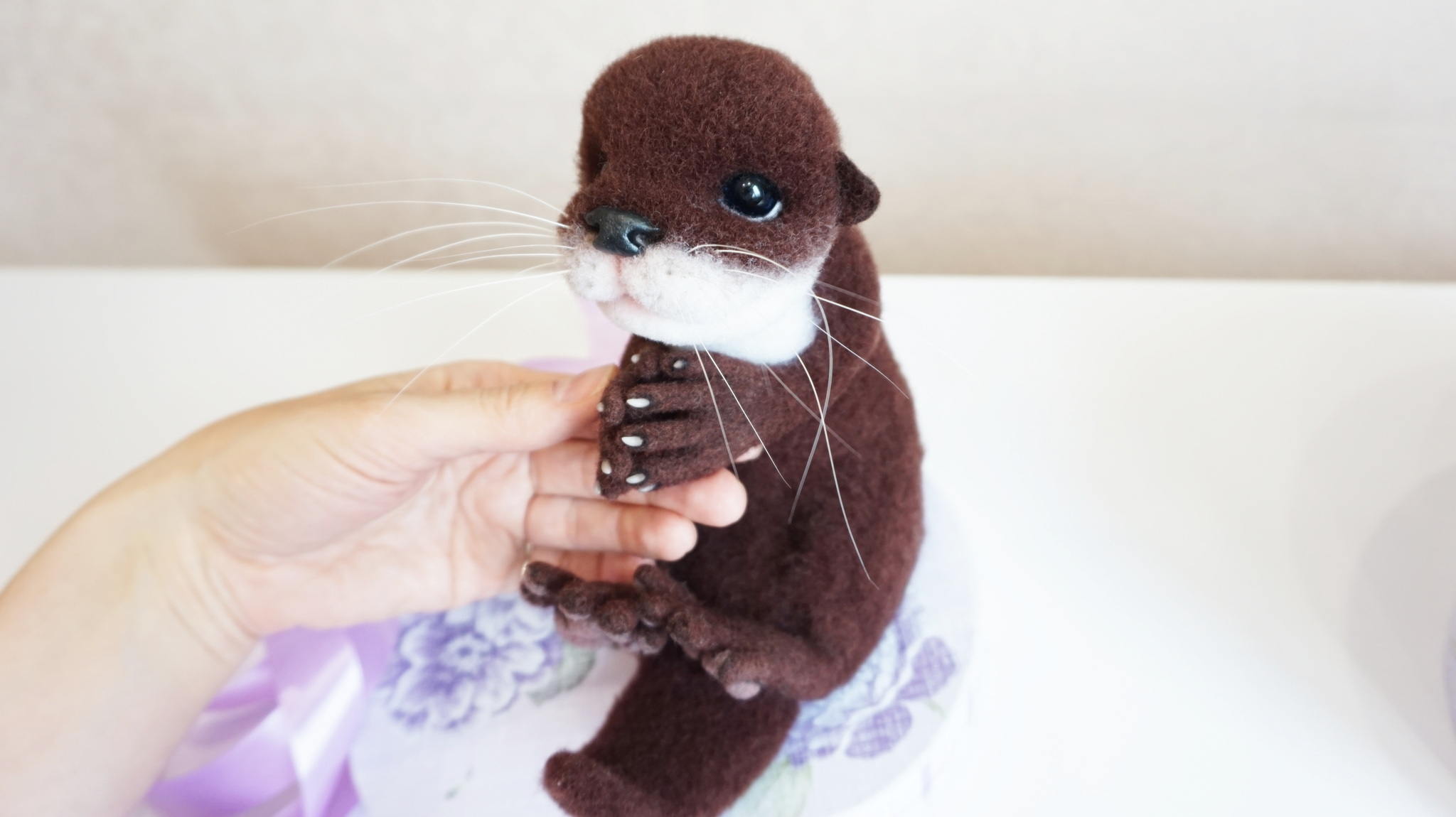 River otter toy - My, Author's toy, Soft toy, Otter, Milota, Animals, Needlework without process, Longpost, Plush Toys, Doll, Interior toy, Souvenirs, Presents