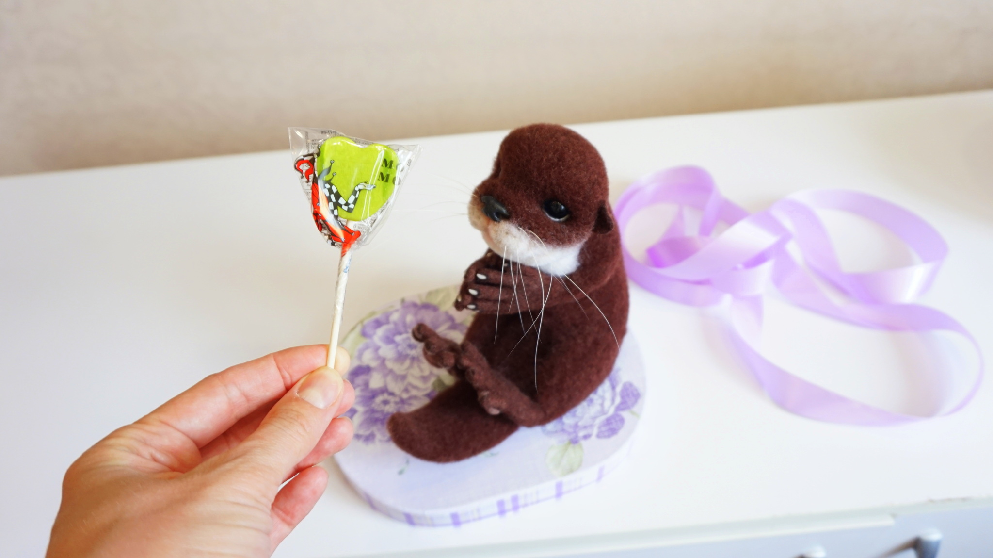 River otter toy - My, Author's toy, Soft toy, Otter, Milota, Animals, Needlework without process, Longpost, Plush Toys, Doll, Interior toy, Souvenirs, Presents