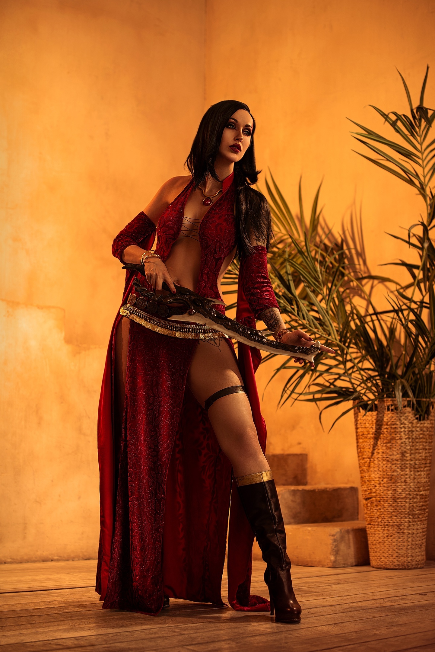 Kaileena cosplay from Prince of Persia: Warrior WITHhin part 1 - My, Retro Games, Computer games, Cosplay, Kaylina, Monica Bellucci, Antagonist, Femme fatale, Brunette, Old school, Kaileena, Playstation 2, Longpost, Lera himera