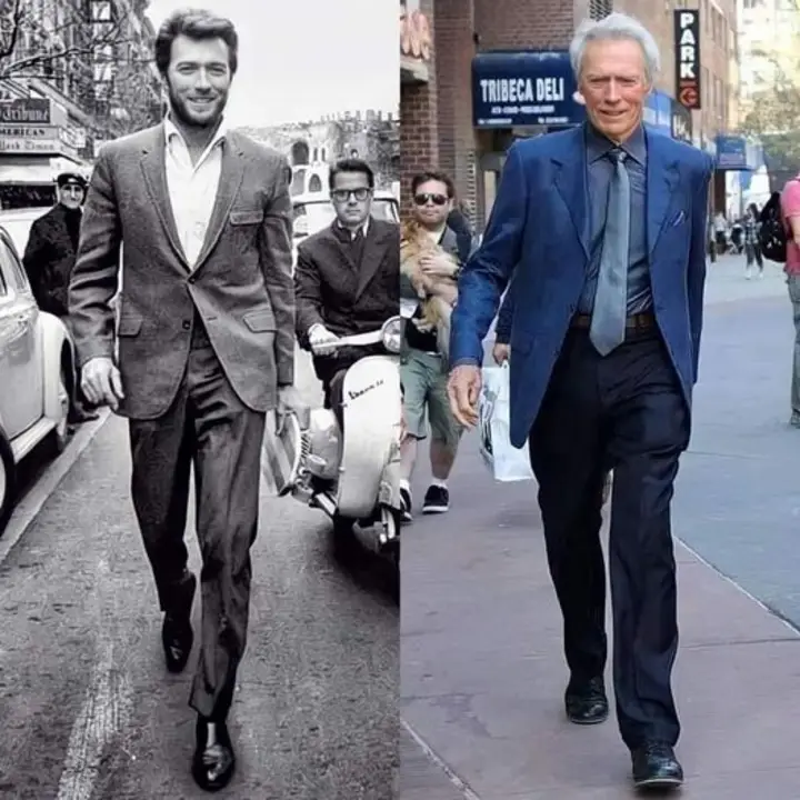 Clint Eastwood then and now - It Was-It Was, Clint Eastwood, Actors and actresses, The photo