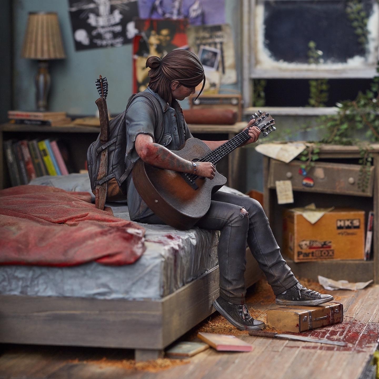 Diorama “The Last of Us” Ellie - My, Diorama, The last of us 2, The last of us, Layout, Miniature, Longpost