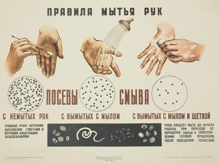 Soviet posters. Hygiene and sanitation part 2 - Poster, Soviet posters, Hygiene, Sanitation, Longpost